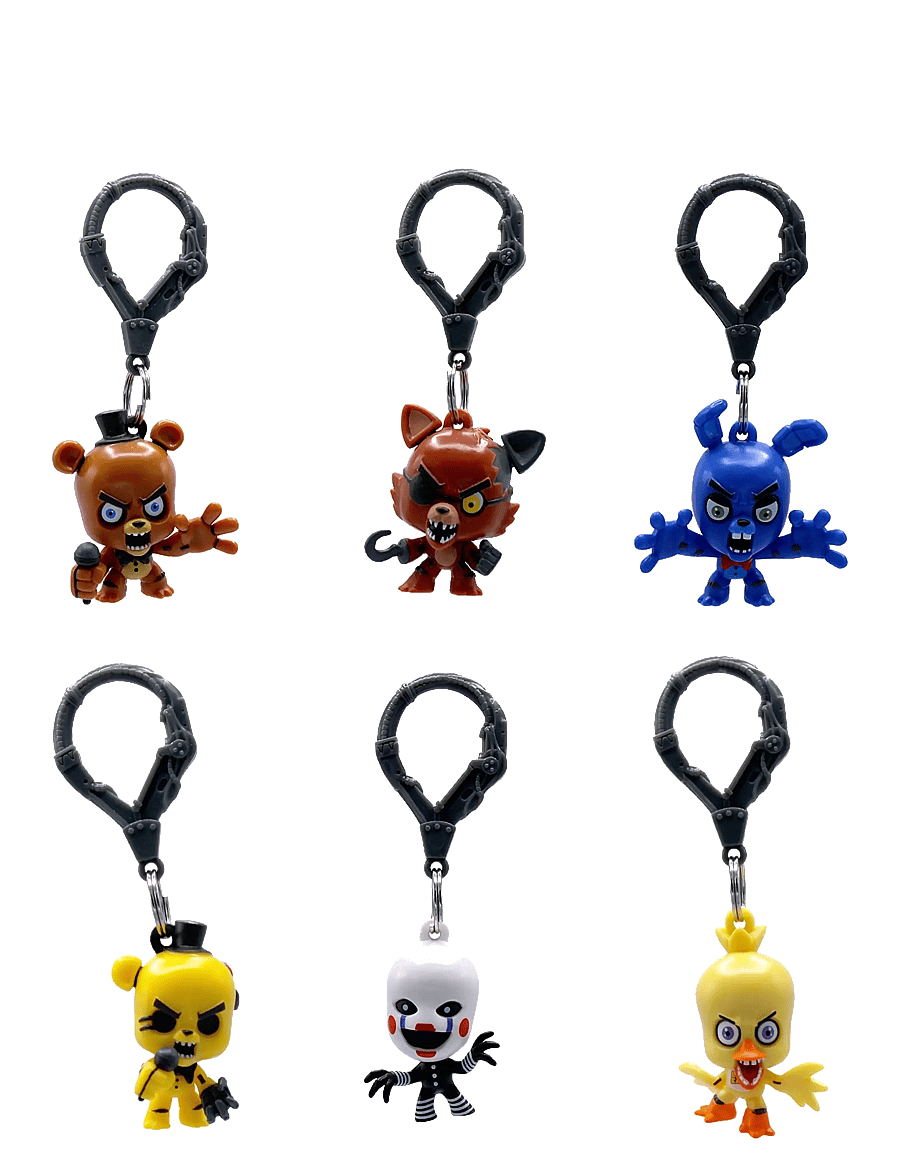 Trend - Five Nights at Freddys Clip On HNGR 8CM Asst. - actionfigurer - multi - 0