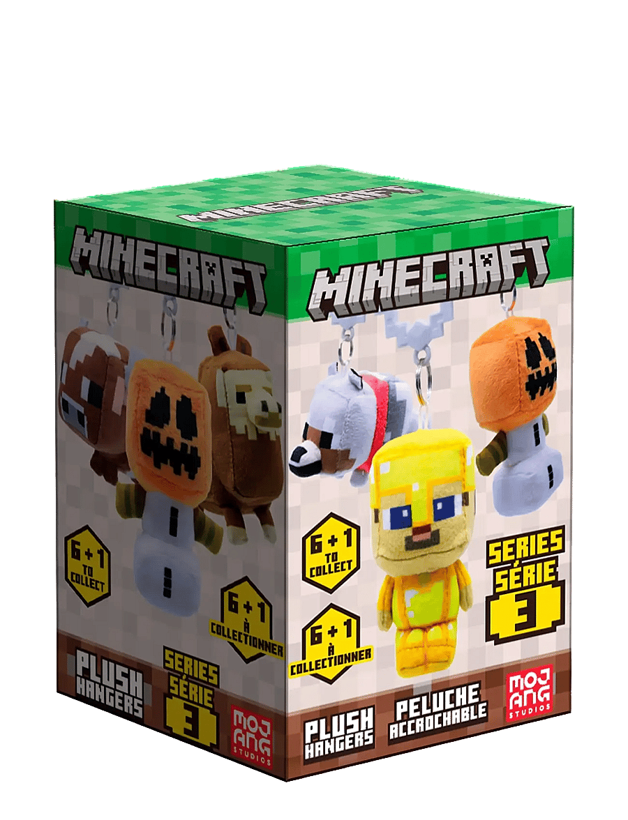 Trend - Lic. Minecraft Plush HNGR 9CM Asst. - nyckelringar - multi - 0