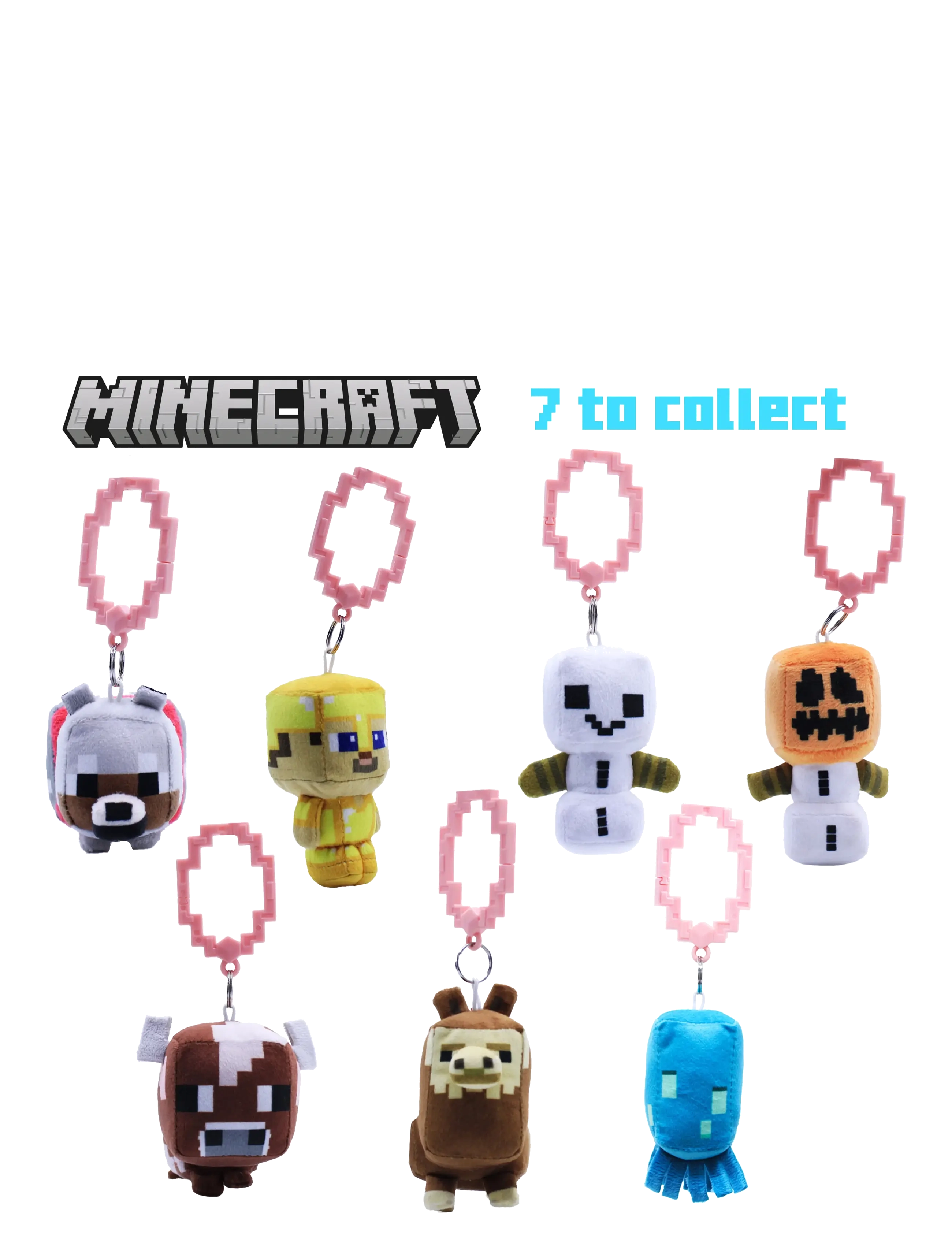 Trend - Lic. Minecraft Plush HNGR 9CM Asst. - nyckelringar - multi - 1