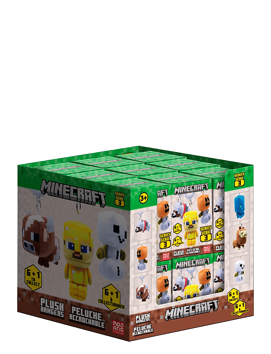 Trend - Lic. Minecraft Plush HNGR 9CM Asst. - nyckelringar - multi - 2