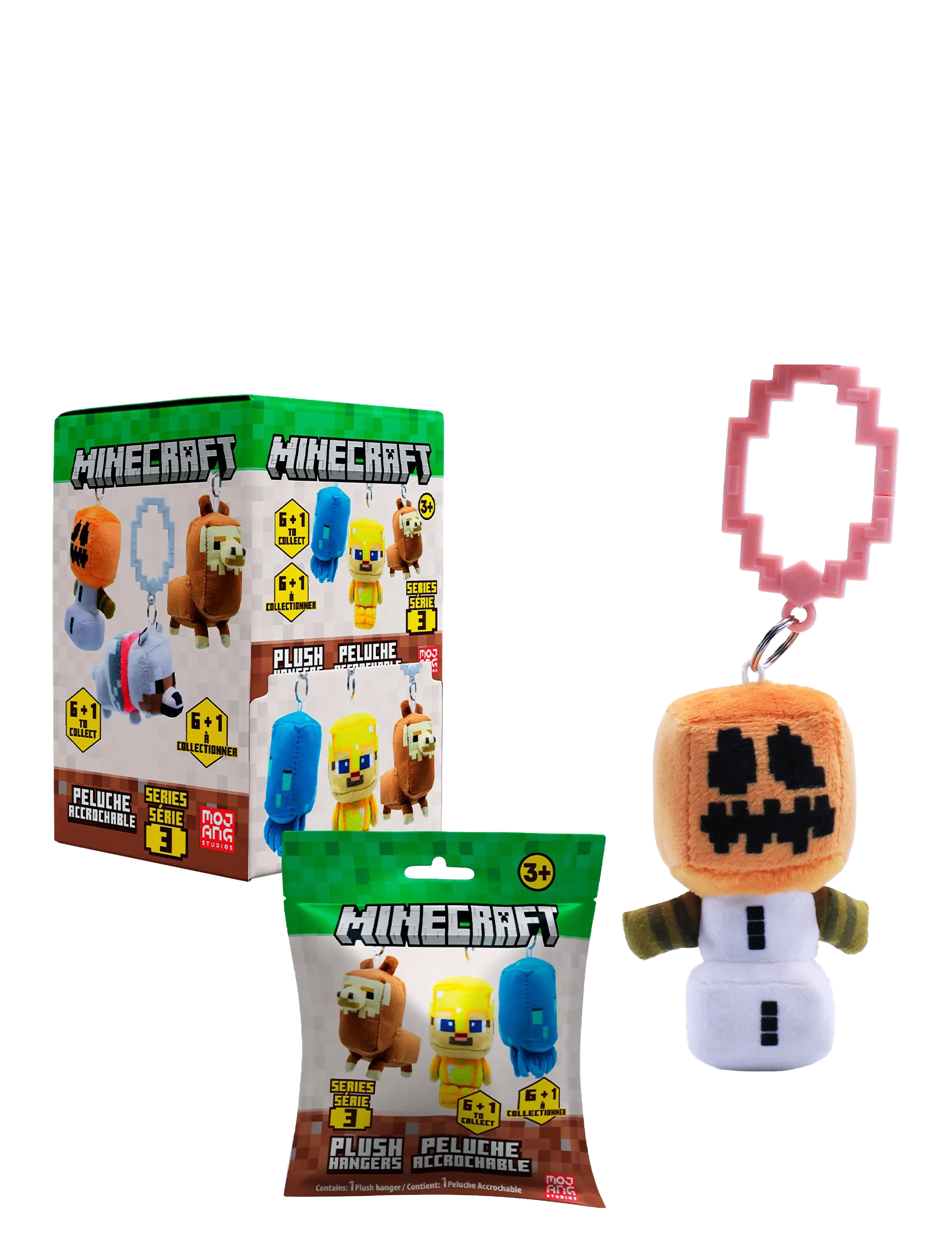 Trend - Lic. Minecraft Plush HNGR 9CM Asst. - nyckelringar - multi - 3