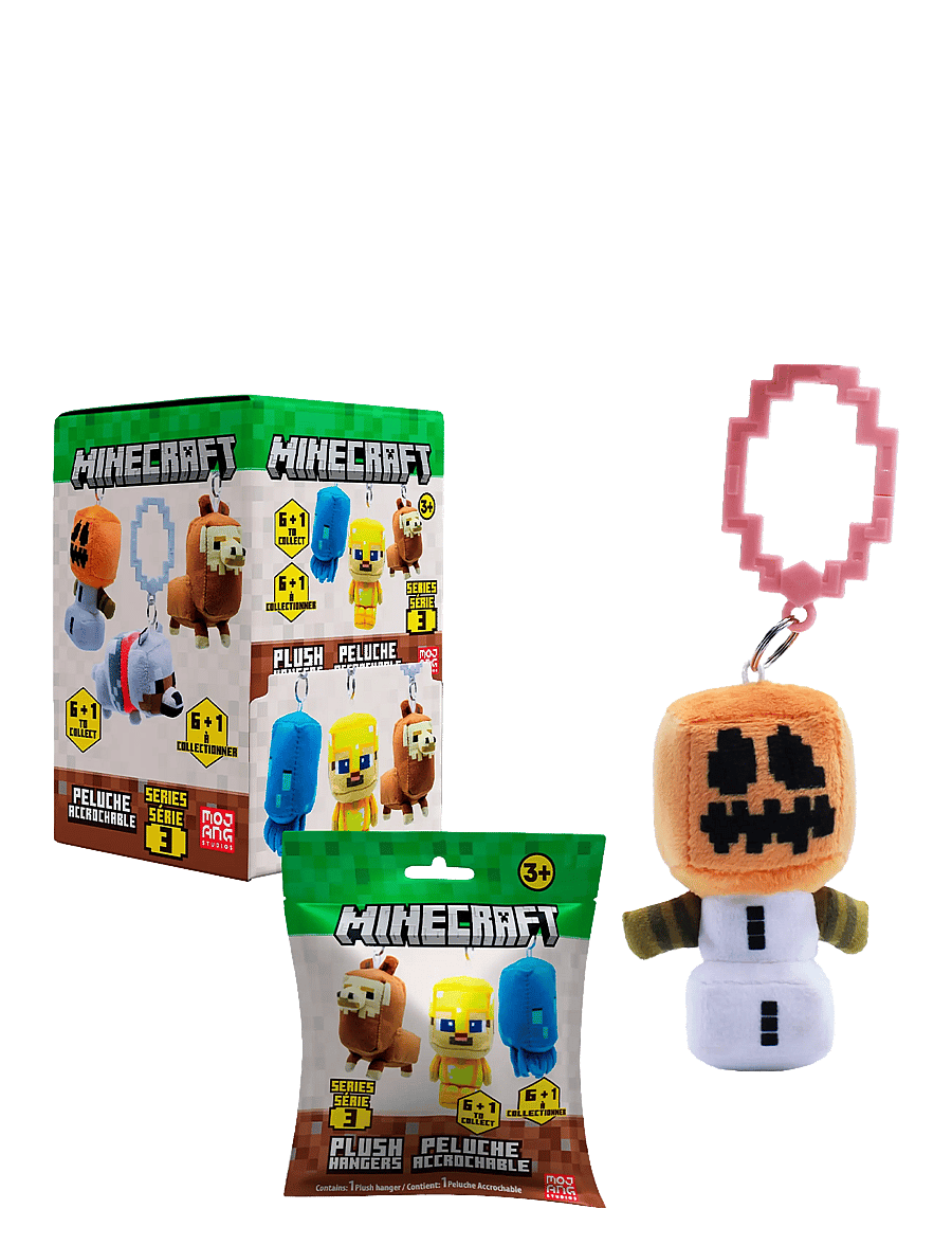 Trend - Lic. Minecraft Plush HNGR 9CM Asst. - nyckelringar - multi - 3