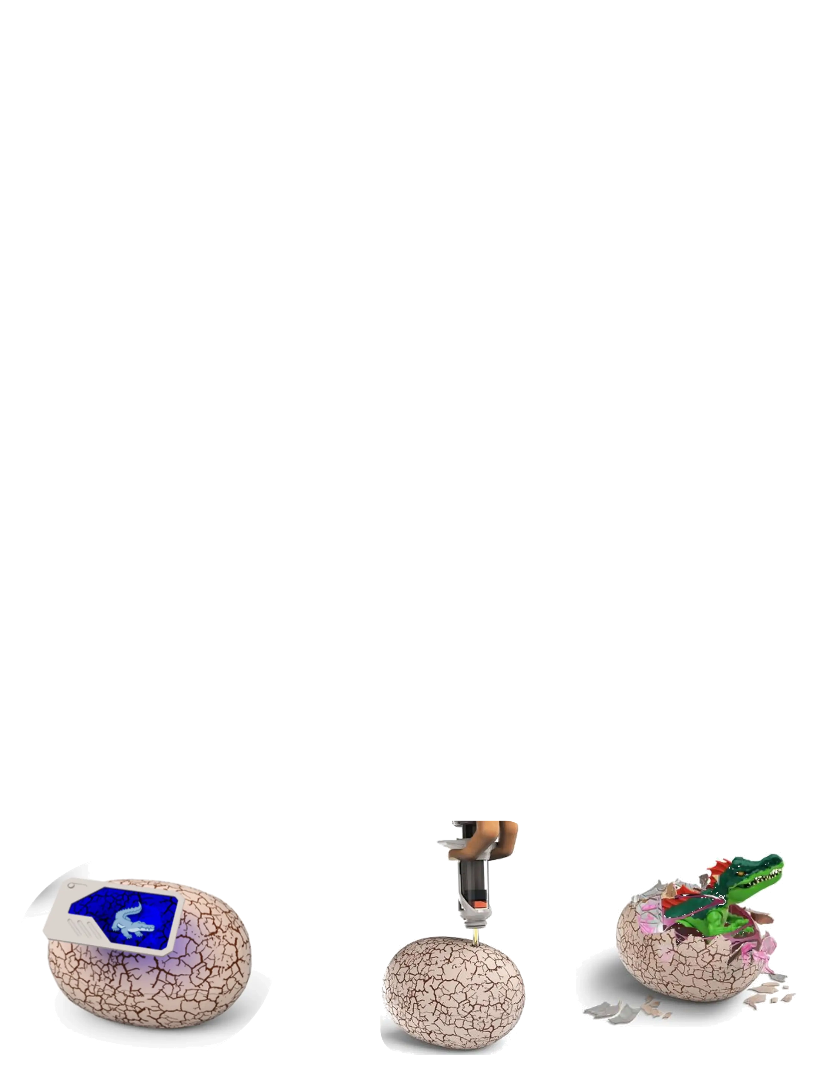 Trend - Primal Hatch Dino Hybrids Asst. - action-figurer - multi - 4