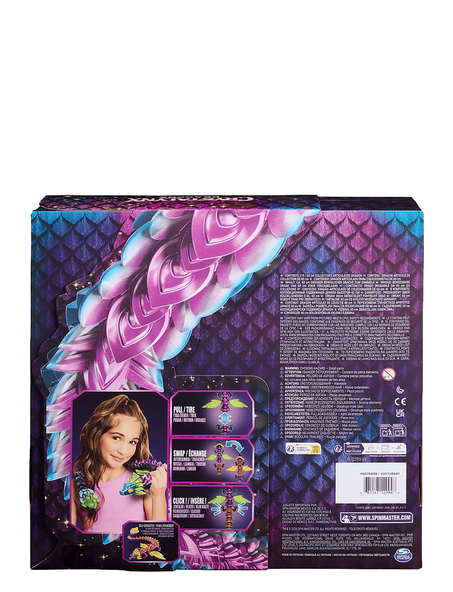 Trend - Crystalynx Dragon Aurora Scales Solaris 60cm - actionfigurer - multi - 1