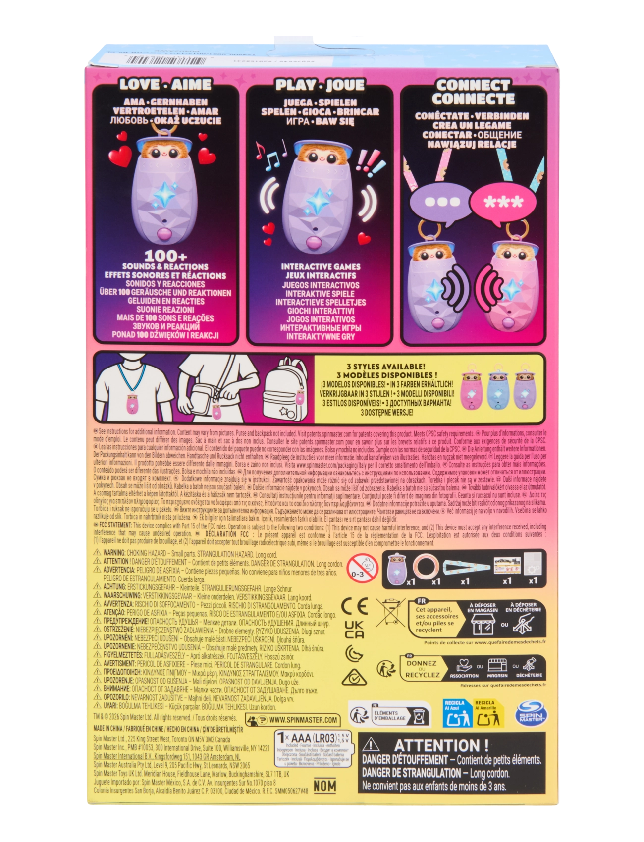 Trend - Peekimo Portable Interactive Pet Purple Lulu - multi - 4
