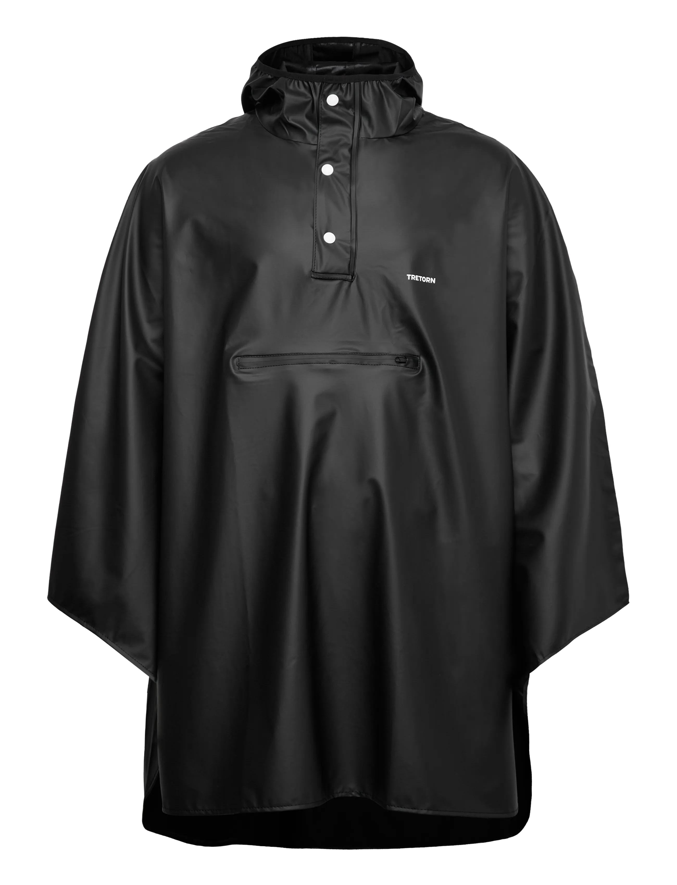 Tretorn Pu Light Rainponcho, Herren, Regen Poncho, Schwarz, Gr.ADULT