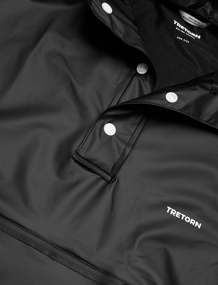 Tretorn - PU LIGHT RAINPONCHO - regenmäntel - 011/jet black - 2