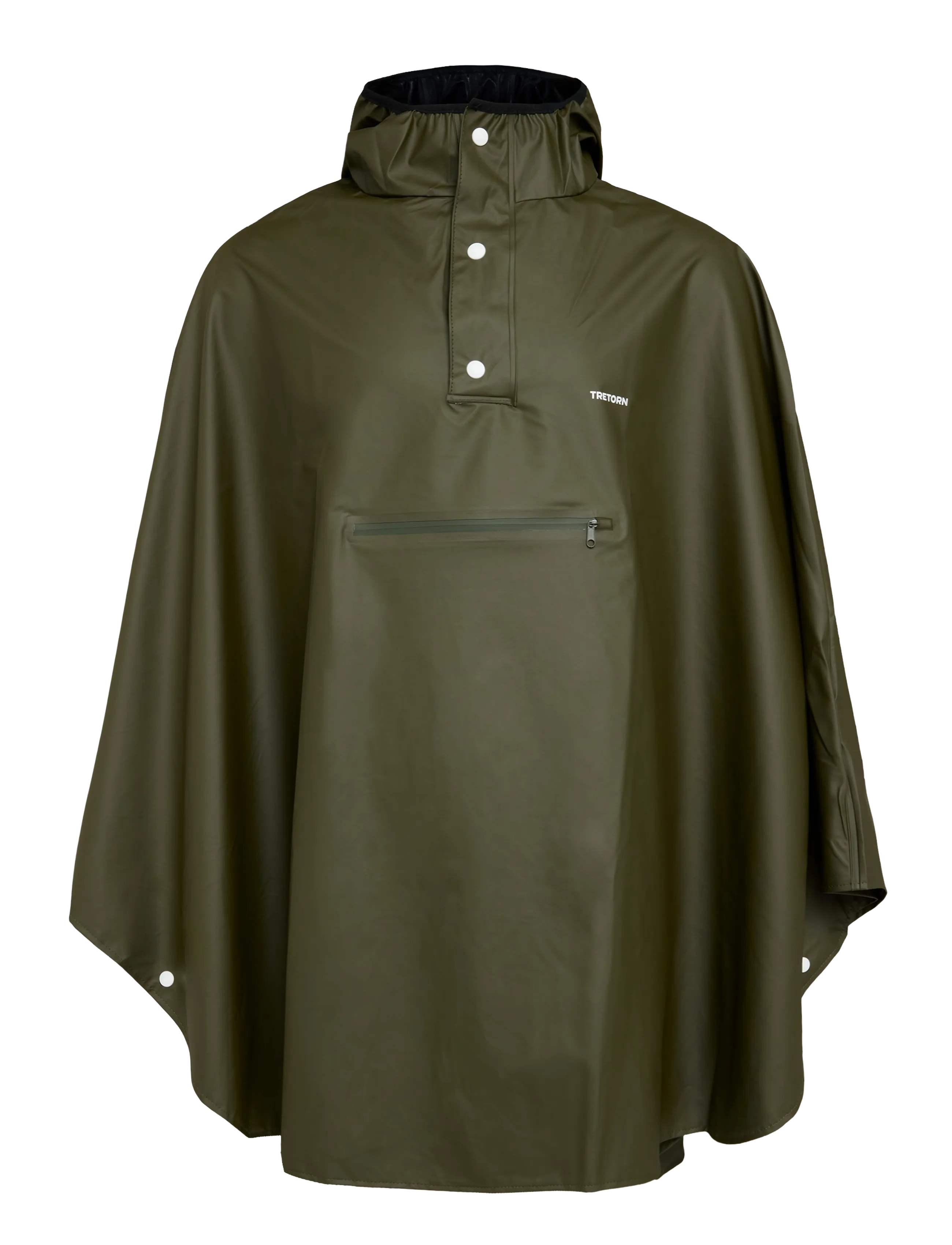 Tretorn Pu Light Rainponcho, Herren, Regen Poncho, Grün, Gr.ADULT