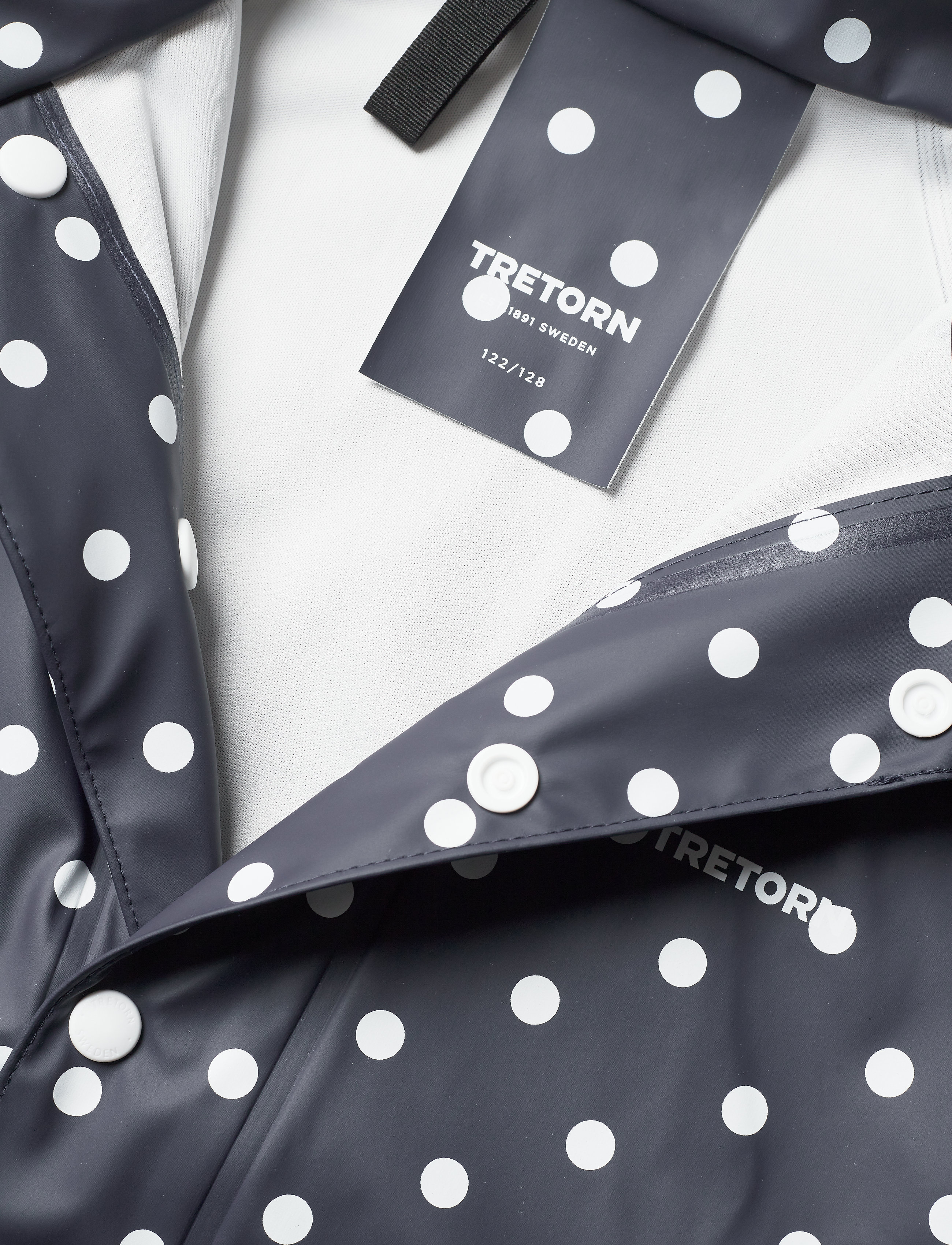 Tretorn - KIDS WINGS RAINCOAT - shell- & regnjakker - 087/navy/dot - 2