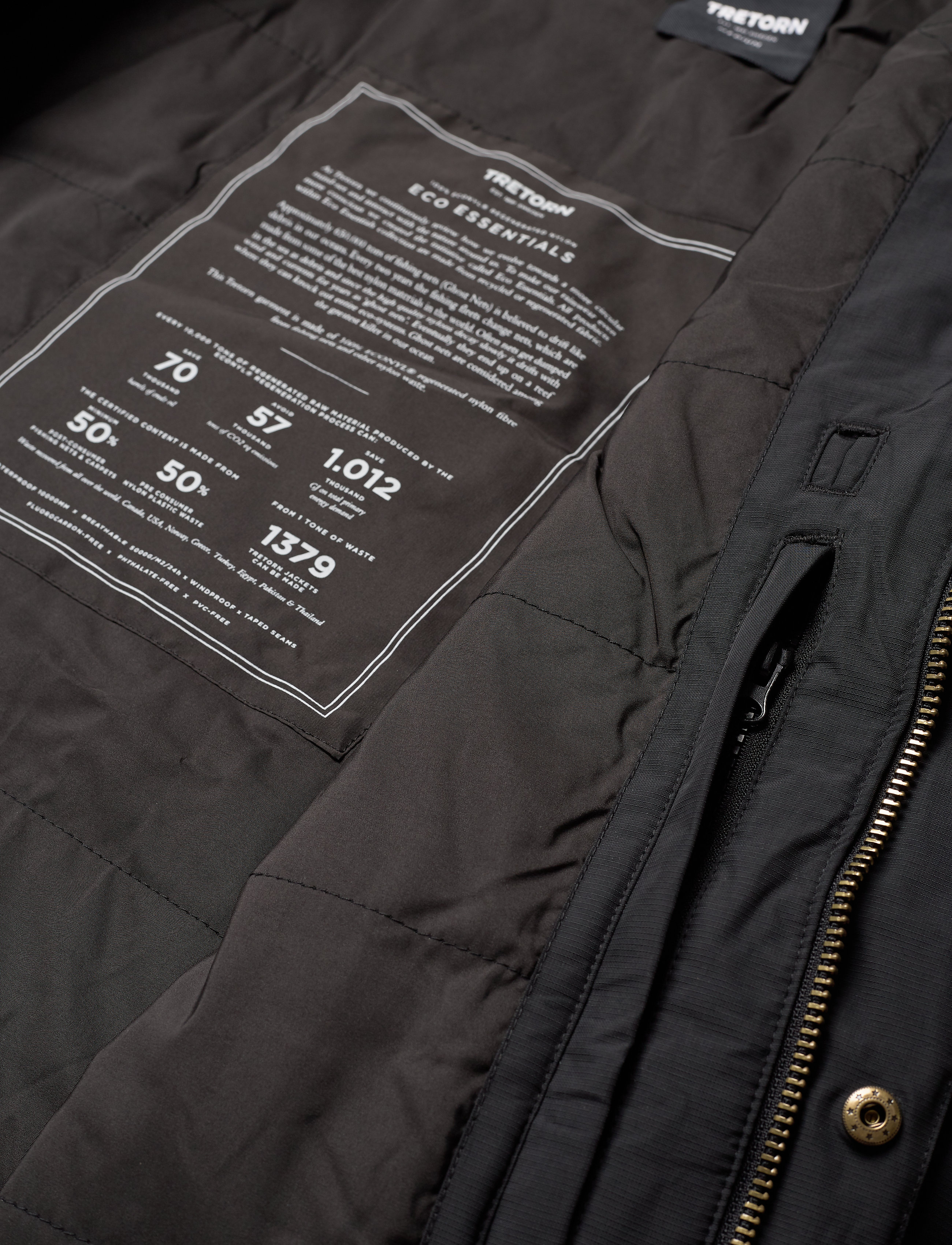 Tretorn - RAIN JKT FROM THE SEA PADDED M - 014/deep end bl - 5
