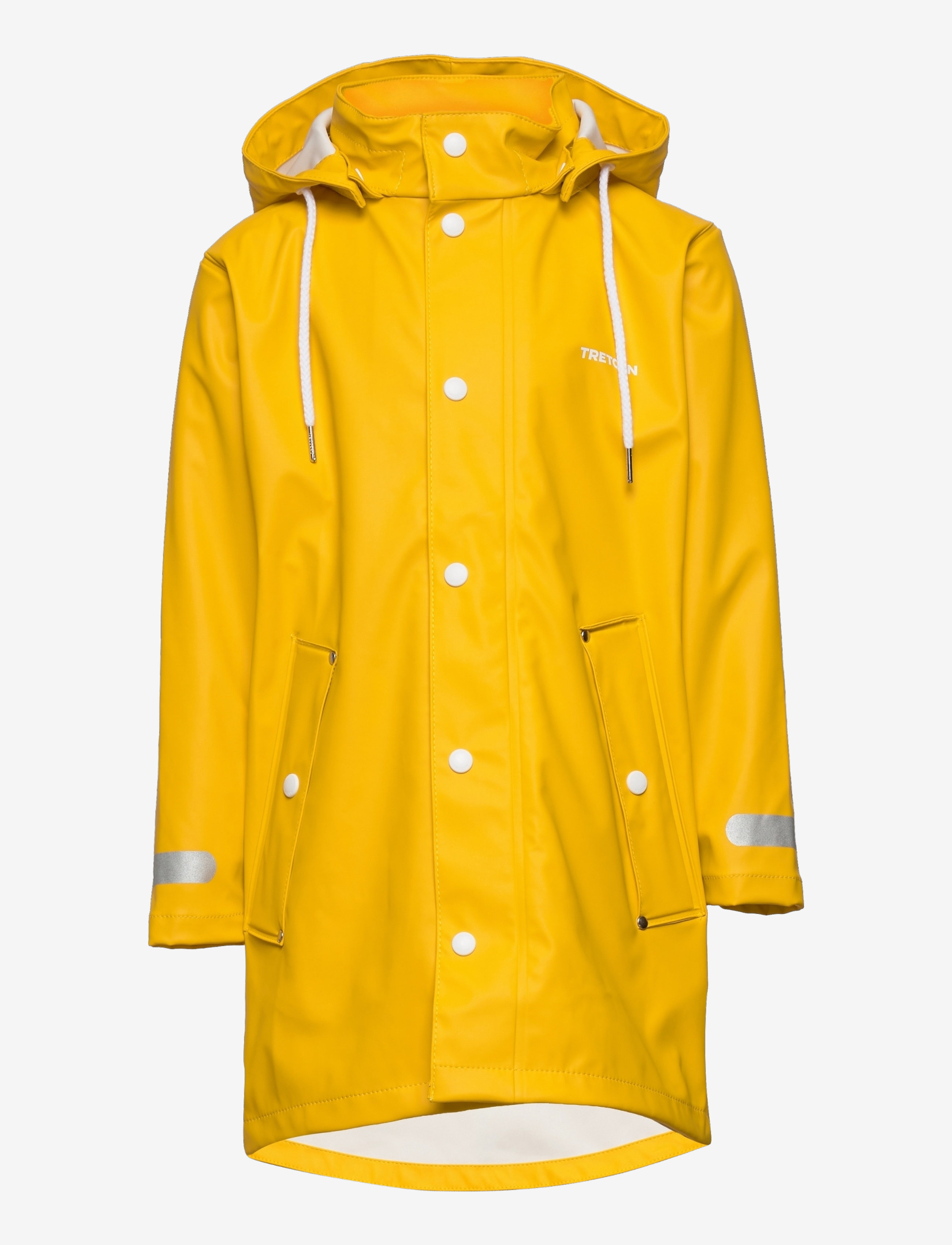 Tretorn Wings Rainjacket Jr, Børn, Børne Regnjakke Med Hætte, Gul, Str: 122-128