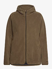 Tretorn - TECH FLEECE HOOD W - mid layer jackets - 506/dark olive - 0