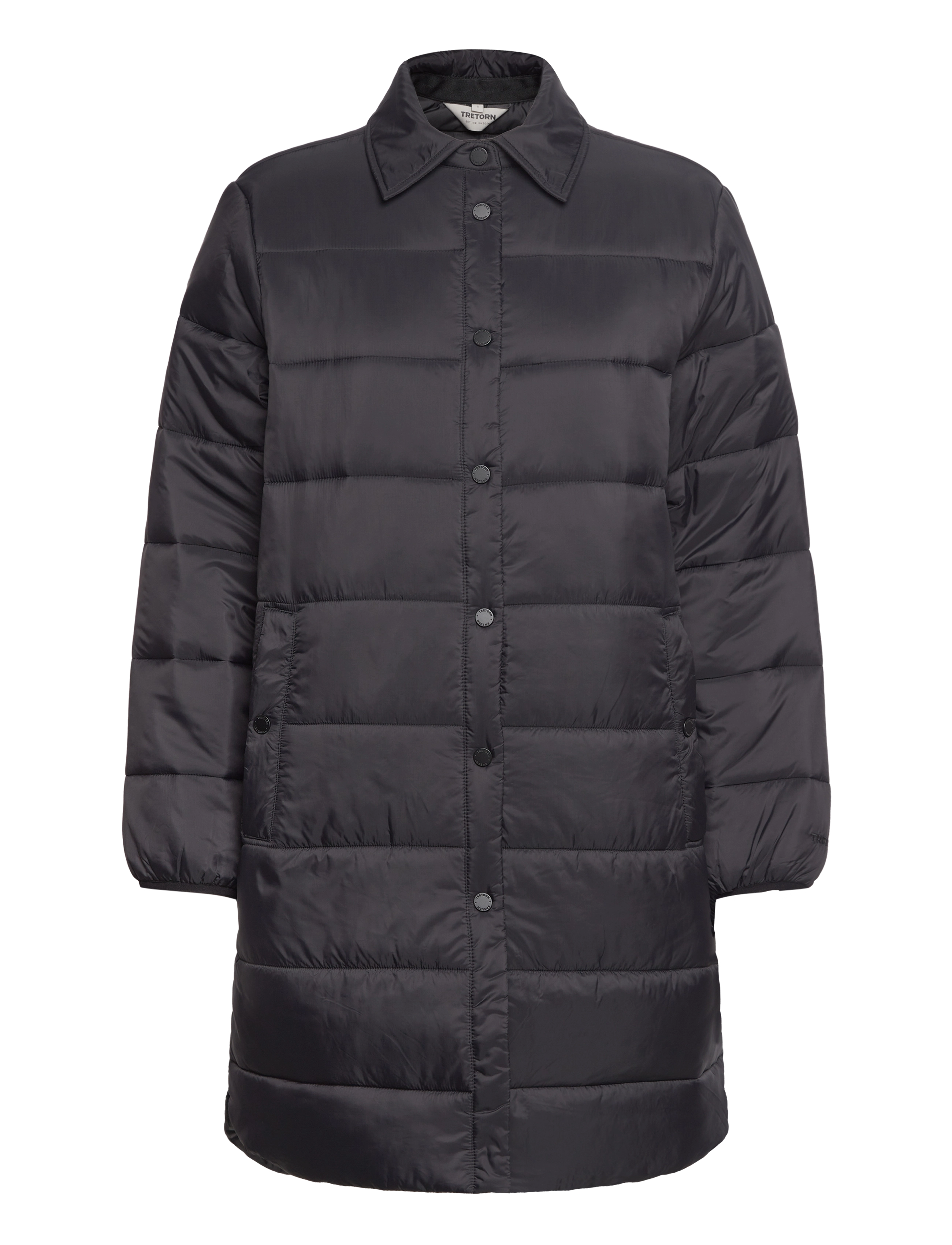 PADDED LONG SHIRT - 050/JET BLACK