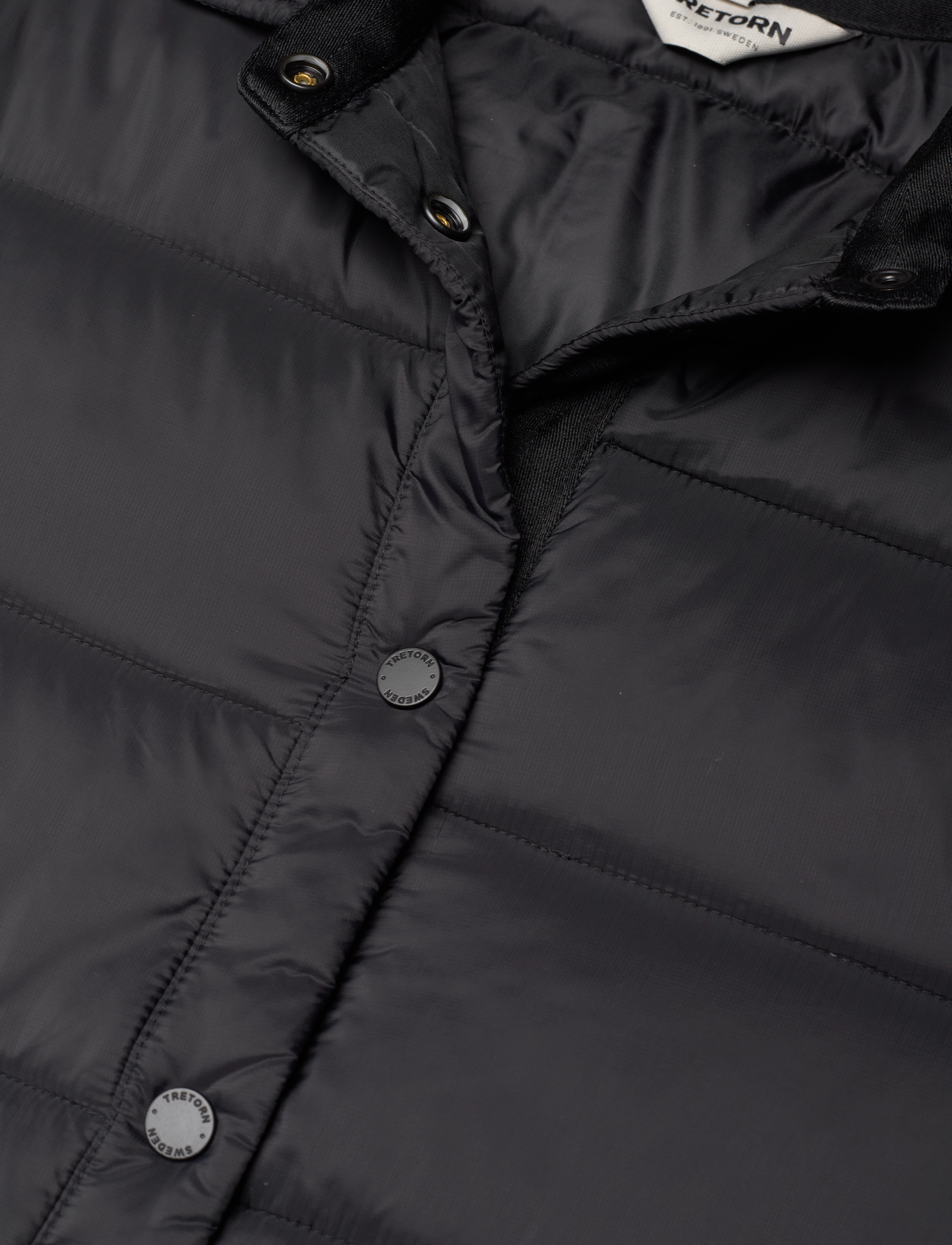 Tretorn - PADDED LONG SHIRT - dunjakker - 050/jet black - 2