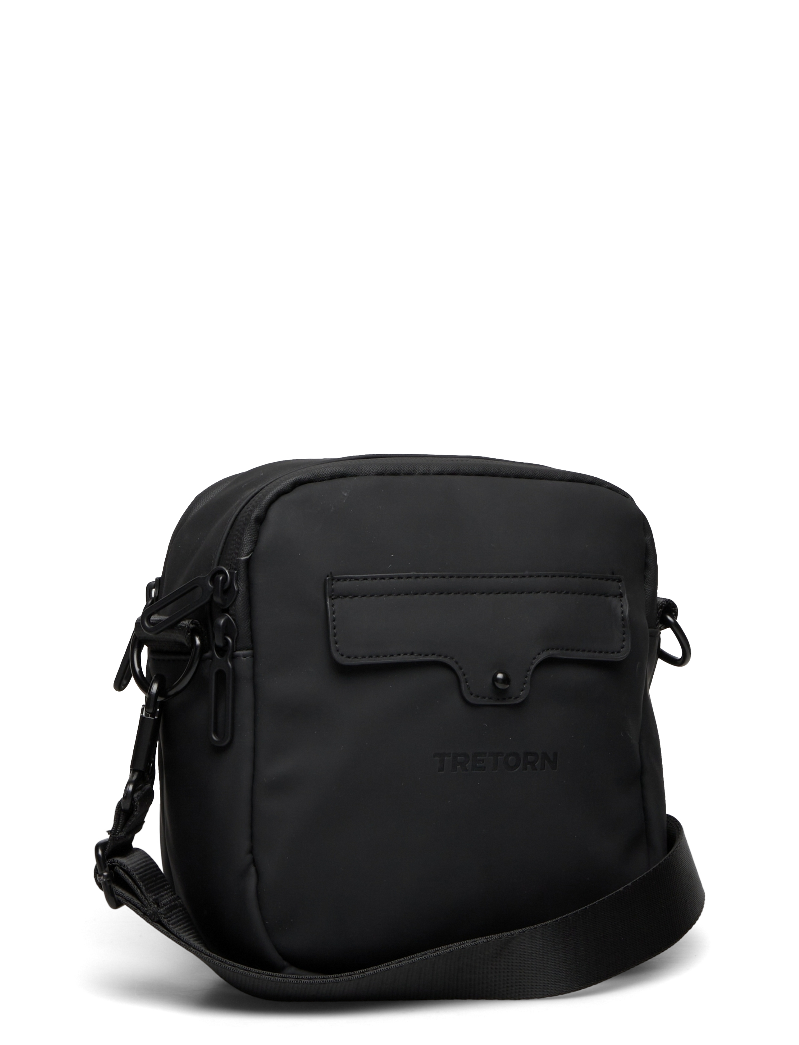 Tretorn - PU CROSSBODY BAG - vandtætte tasker - 050/jet black - 2