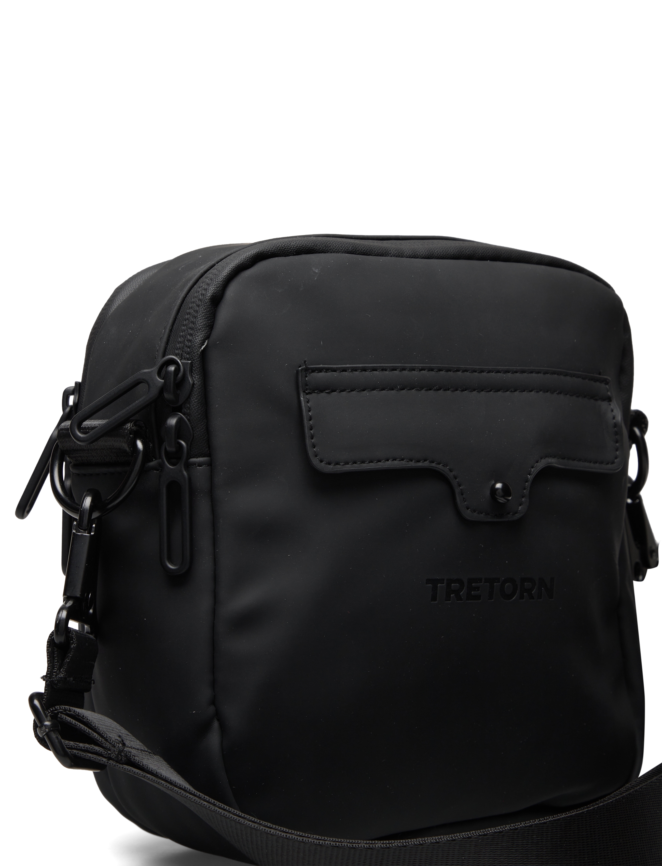 Tretorn - PU CROSSBODY BAG - vandtætte tasker - 050/jet black - 3