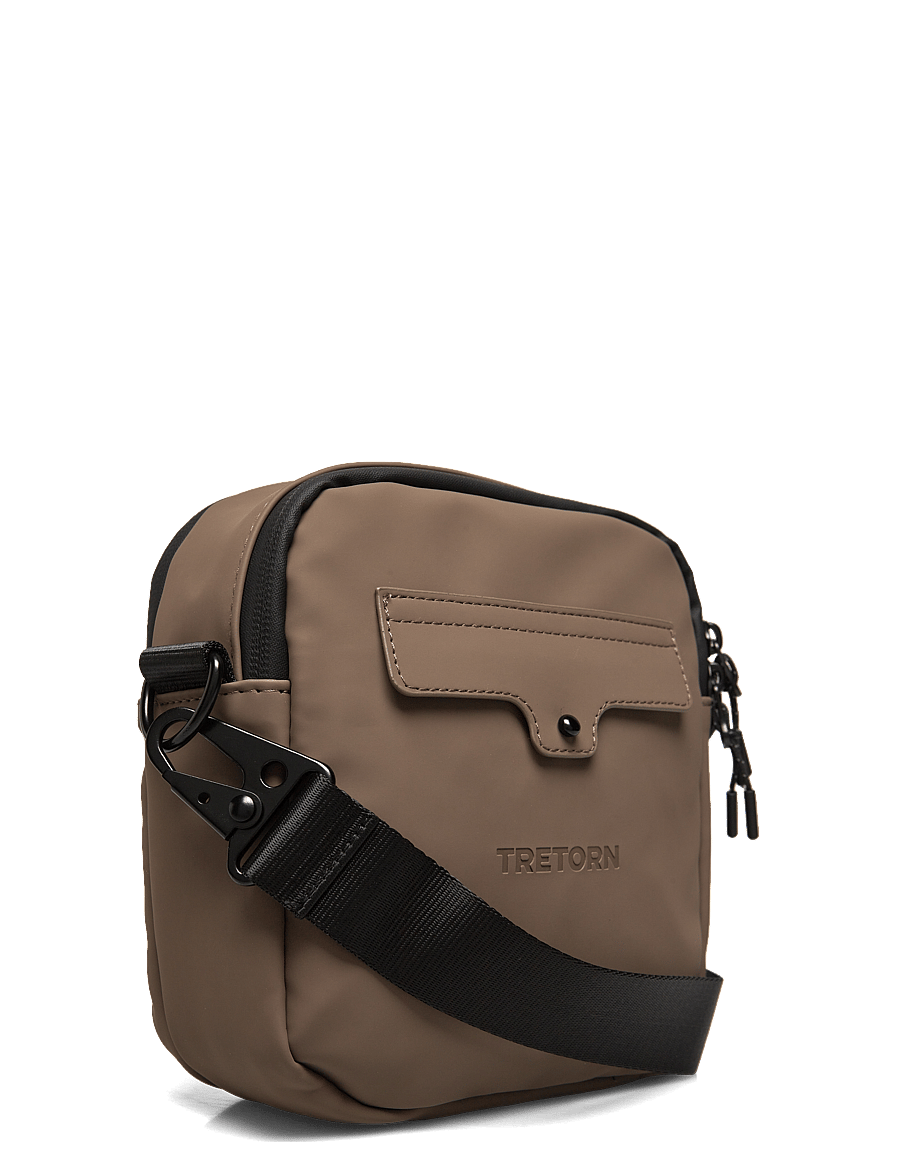 Tretorn - PU CROSSBODY BAG - vattentäta väskor - 618/shitake - 3