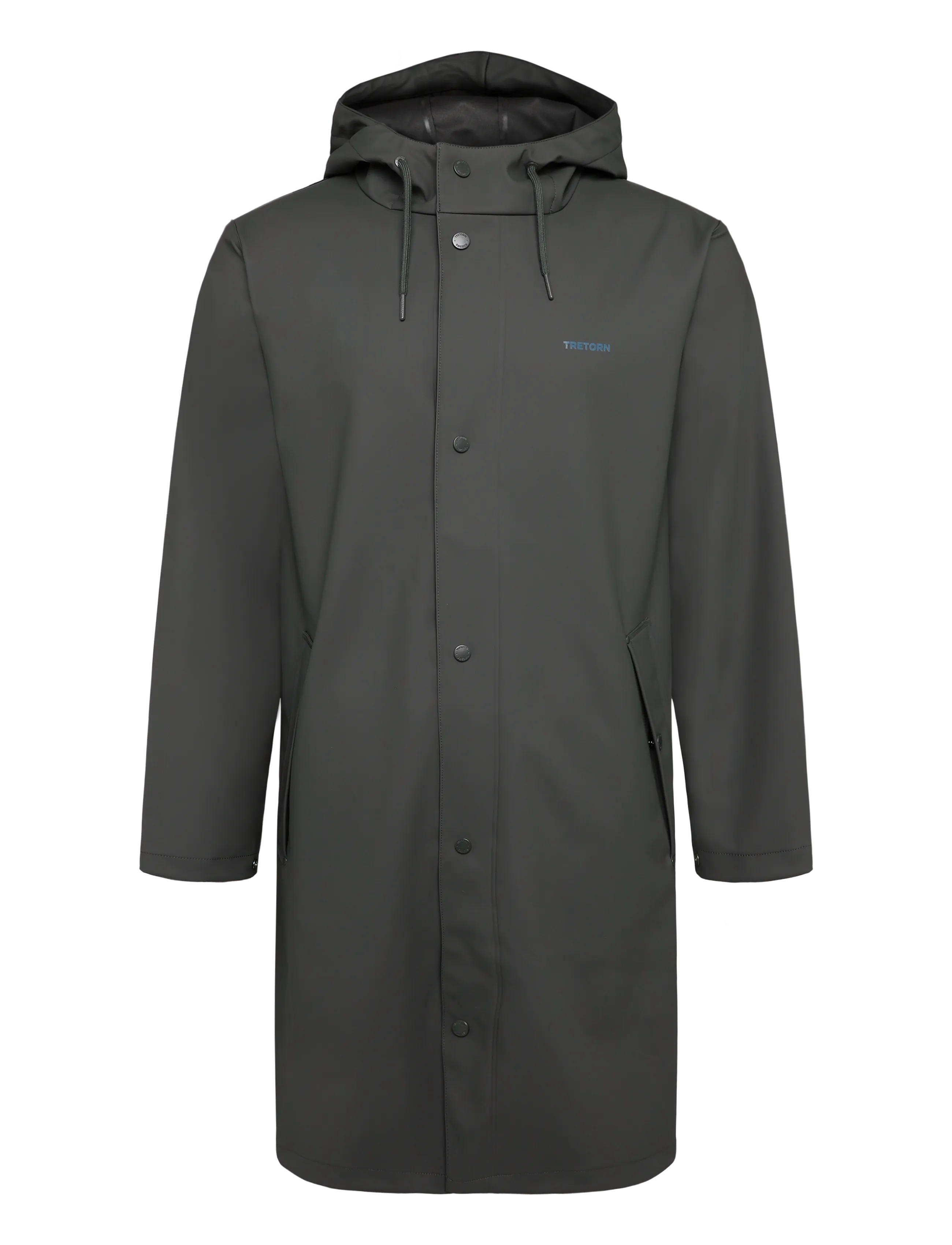 Tretorn WINGS LONG RAIN JACKET - Regenmäntel - 531/BELUGA / khaki/green