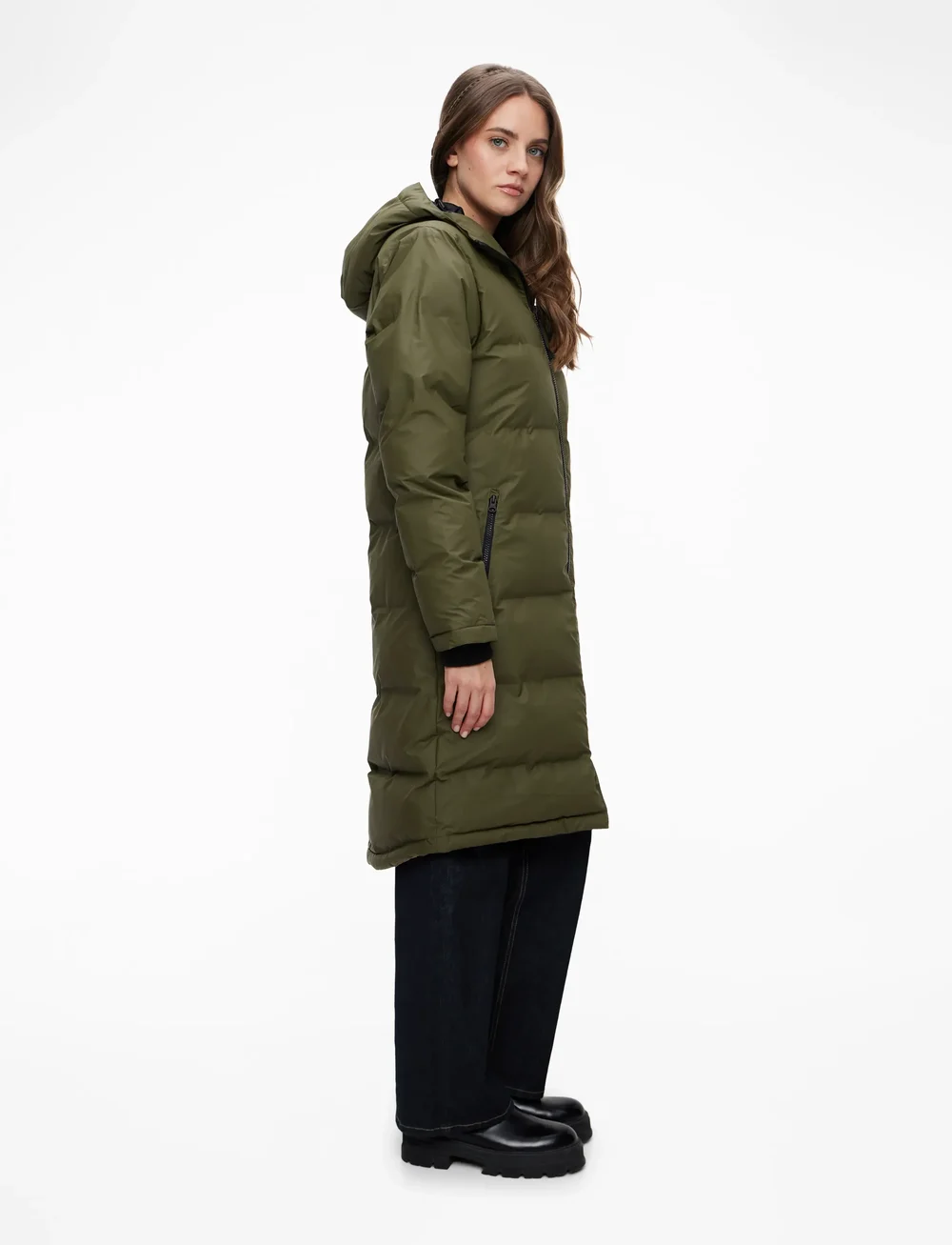 Tretorn - LEIA COAT - pitkät untuvatakit - 518/olive - 3