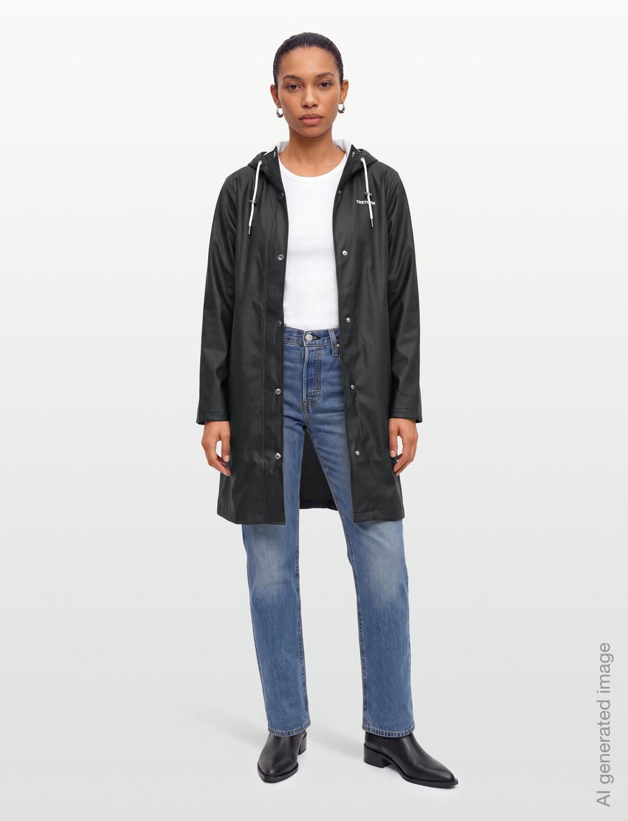 Tretorn - WINGS A-SHAPE RAIN COAT - regenmäntel - 059/black - 0