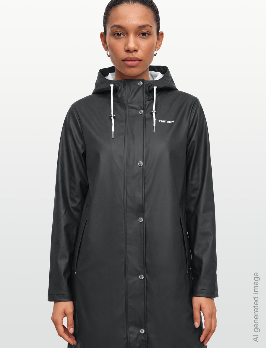 Tretorn - WINGS A-SHAPE RAIN COAT - regenmäntel - 059/black - 3