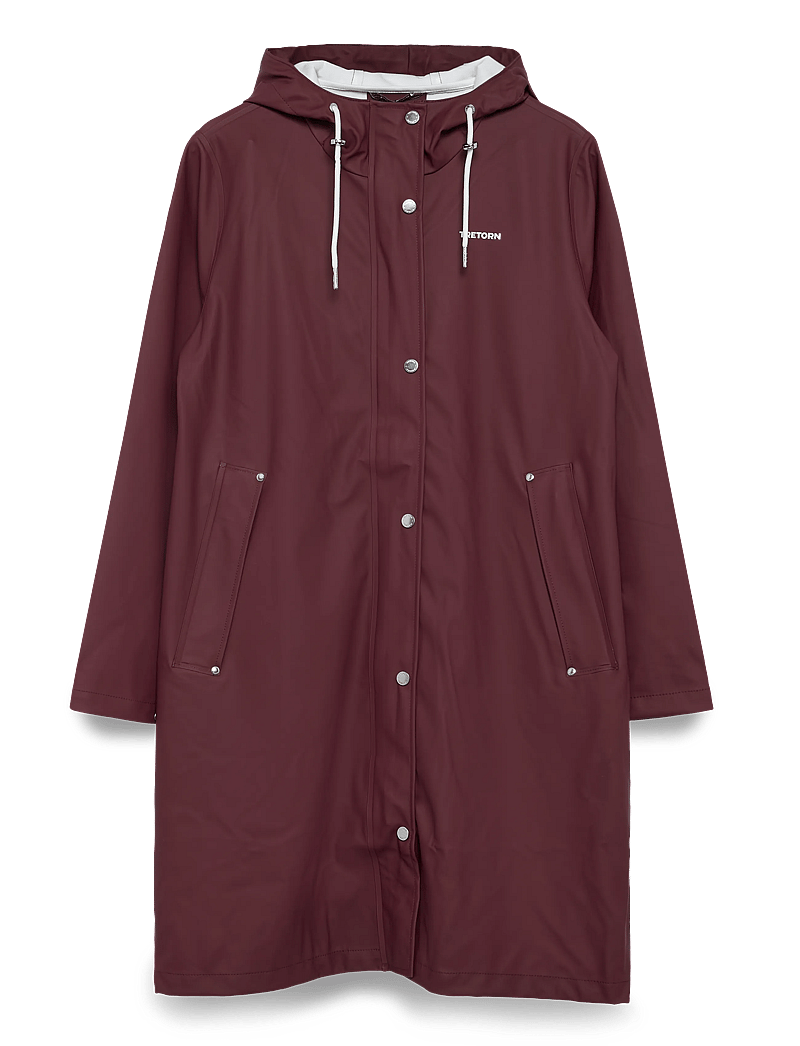 Tretorn - WINGS A-SHAPE RAIN COAT - vihmamantlid - 314/burgundy - 1