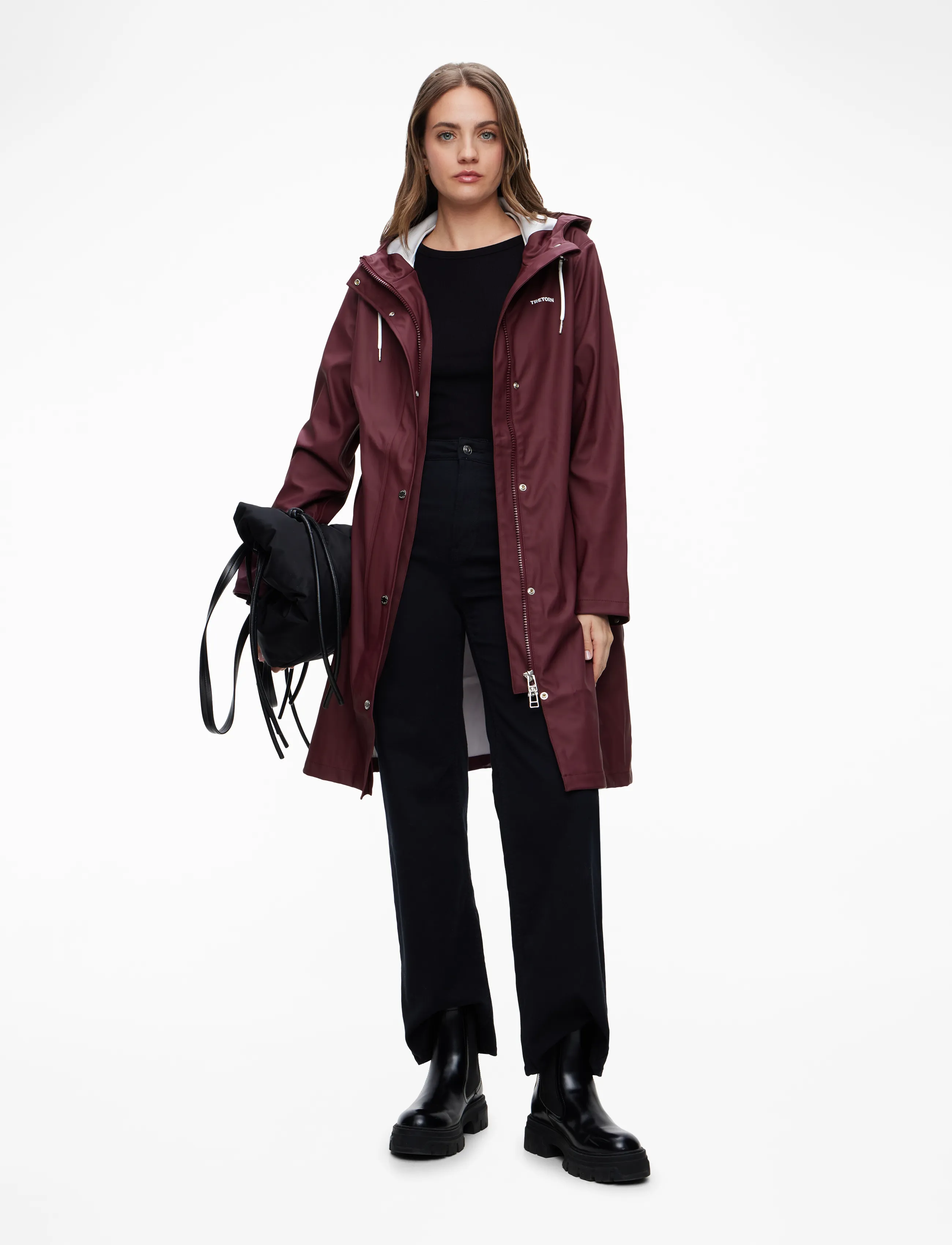 Tretorn - WINGS A-SHAPE RAIN COAT - overtøj - 314/burgundy - 2