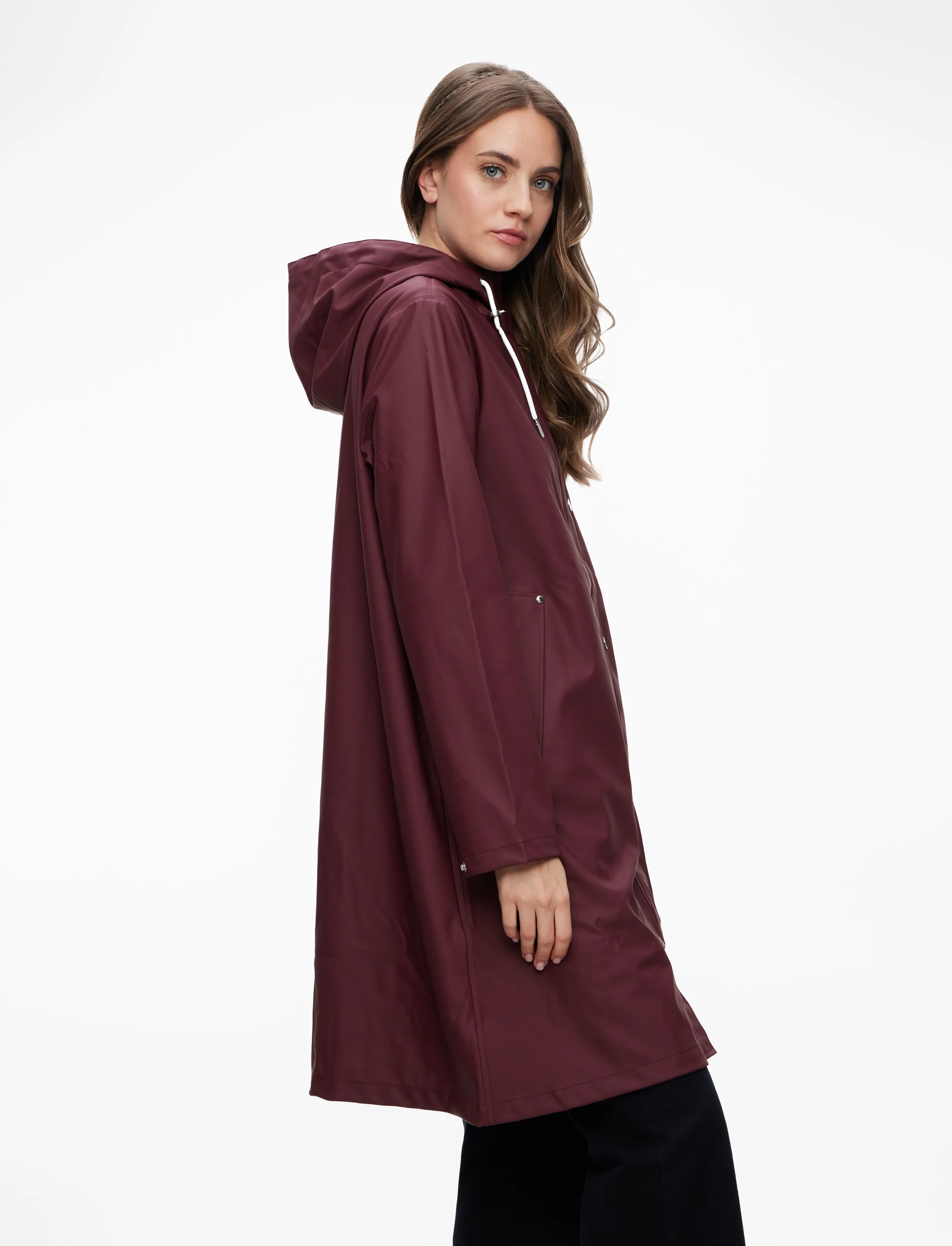 Tretorn - WINGS A-SHAPE RAIN COAT - overtøj - 314/burgundy - 3