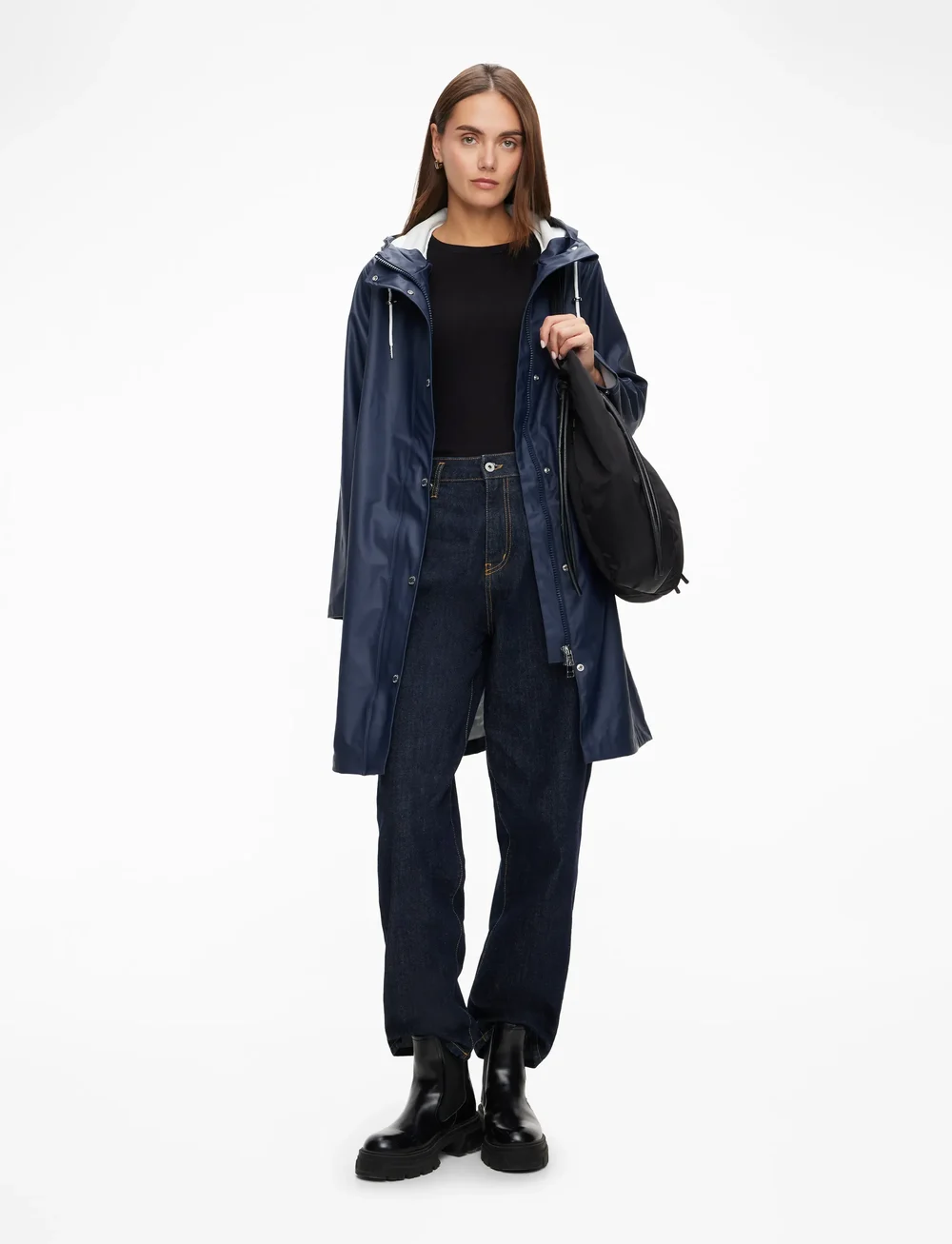 Tretorn - WINGS A-SHAPE RAIN COAT - regnjakker - 415/navy blaze - 2