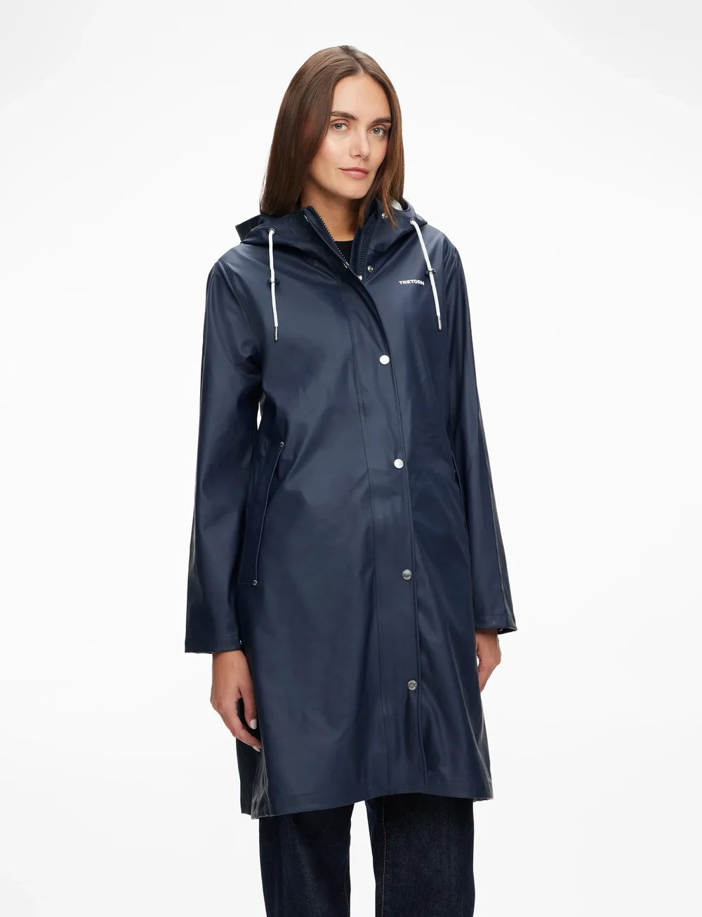 Tretorn - WINGS A-SHAPE RAIN COAT - regnjakker - 415/navy blaze - 0