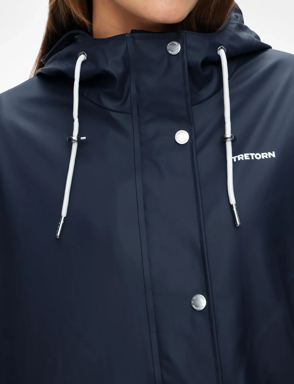 Tretorn - WINGS A-SHAPE RAIN COAT - regnjakker - 415/navy blaze - 5