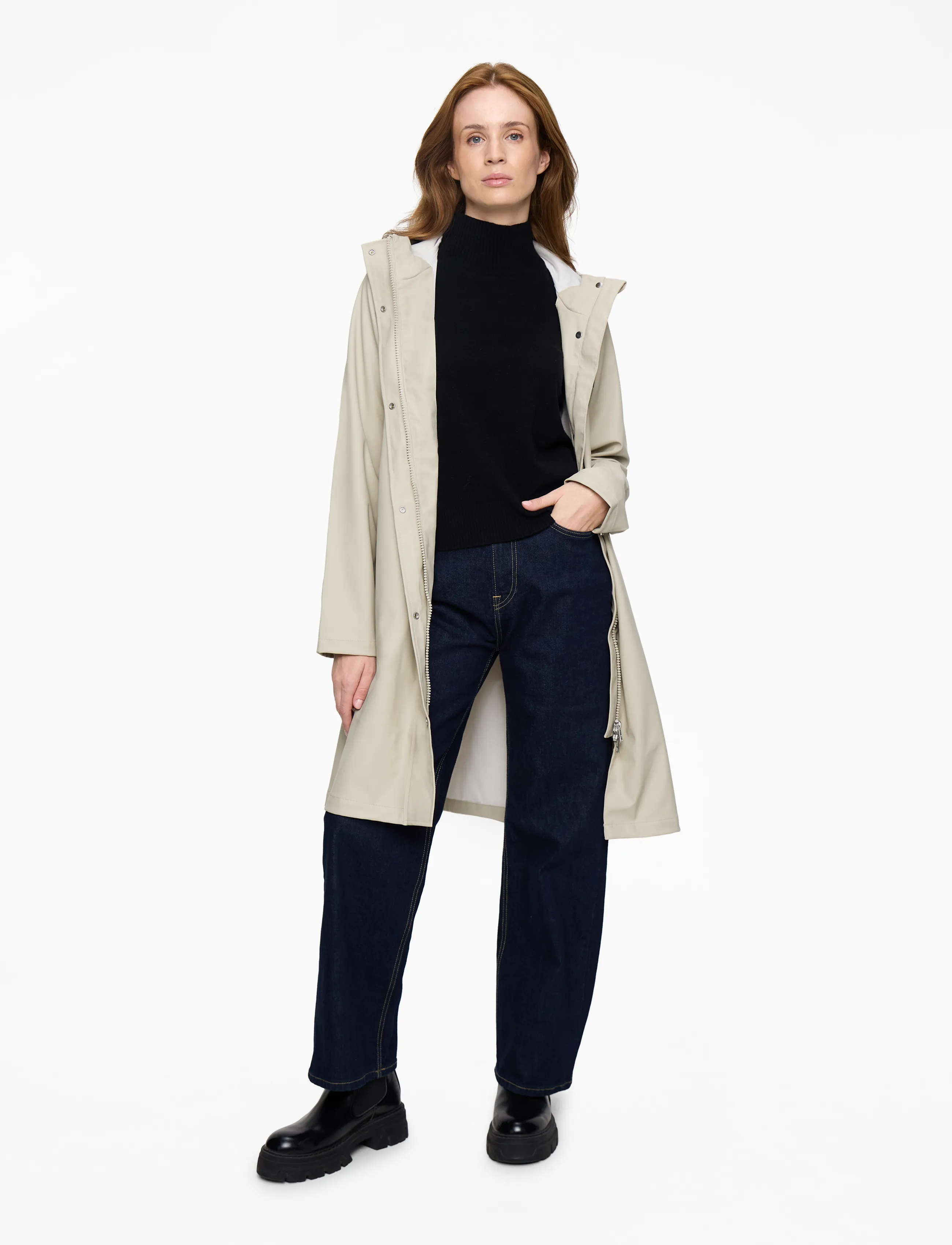 Tretorn - WINGS A-SHAPE RAIN COAT - ytterkläder - 600/sand - 2