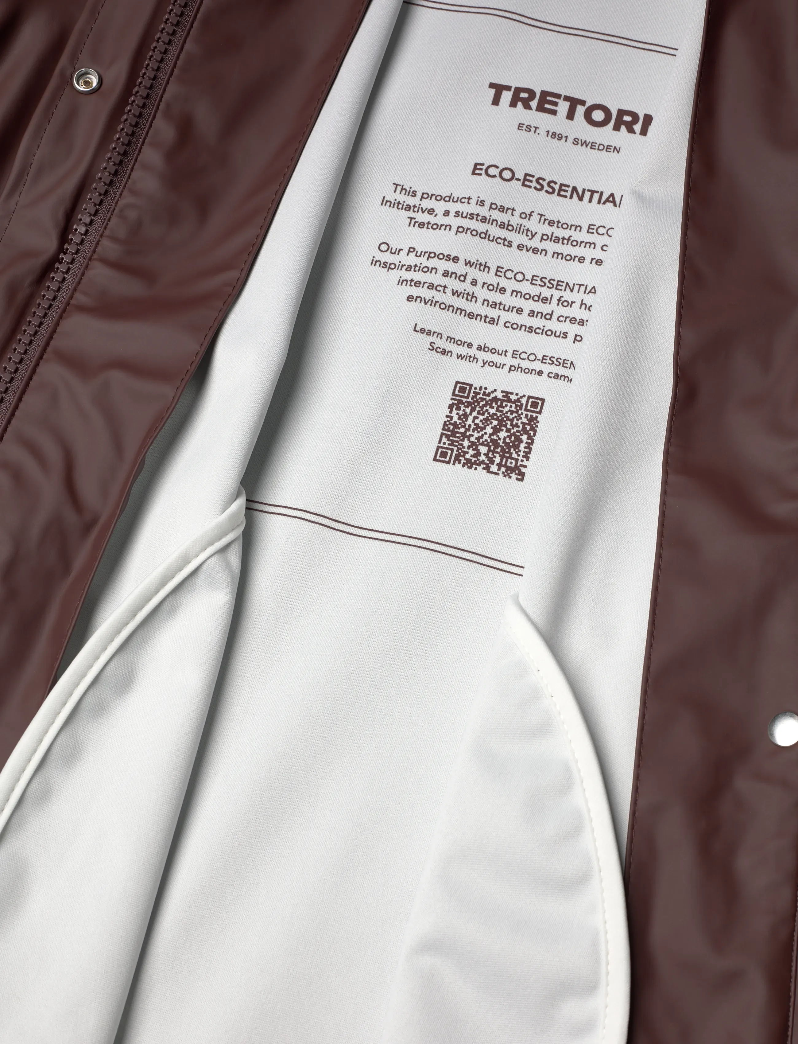 Tretorn - WINGS A-SHAPE RAIN COAT - regenmäntel - 635/french roast - 5