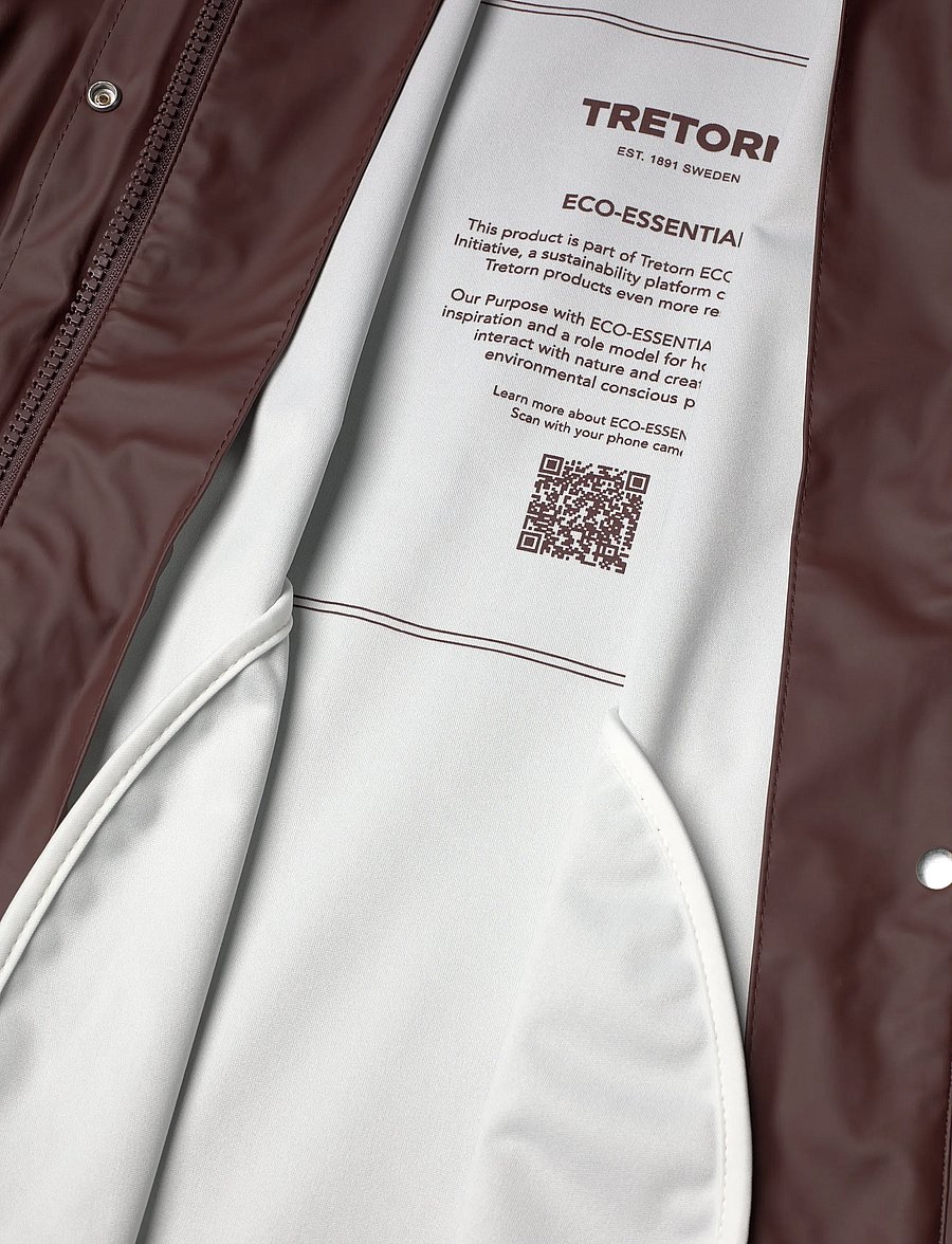 Tretorn - WINGS A-SHAPE RAIN COAT - regenmäntel - 635/french roast - 5
