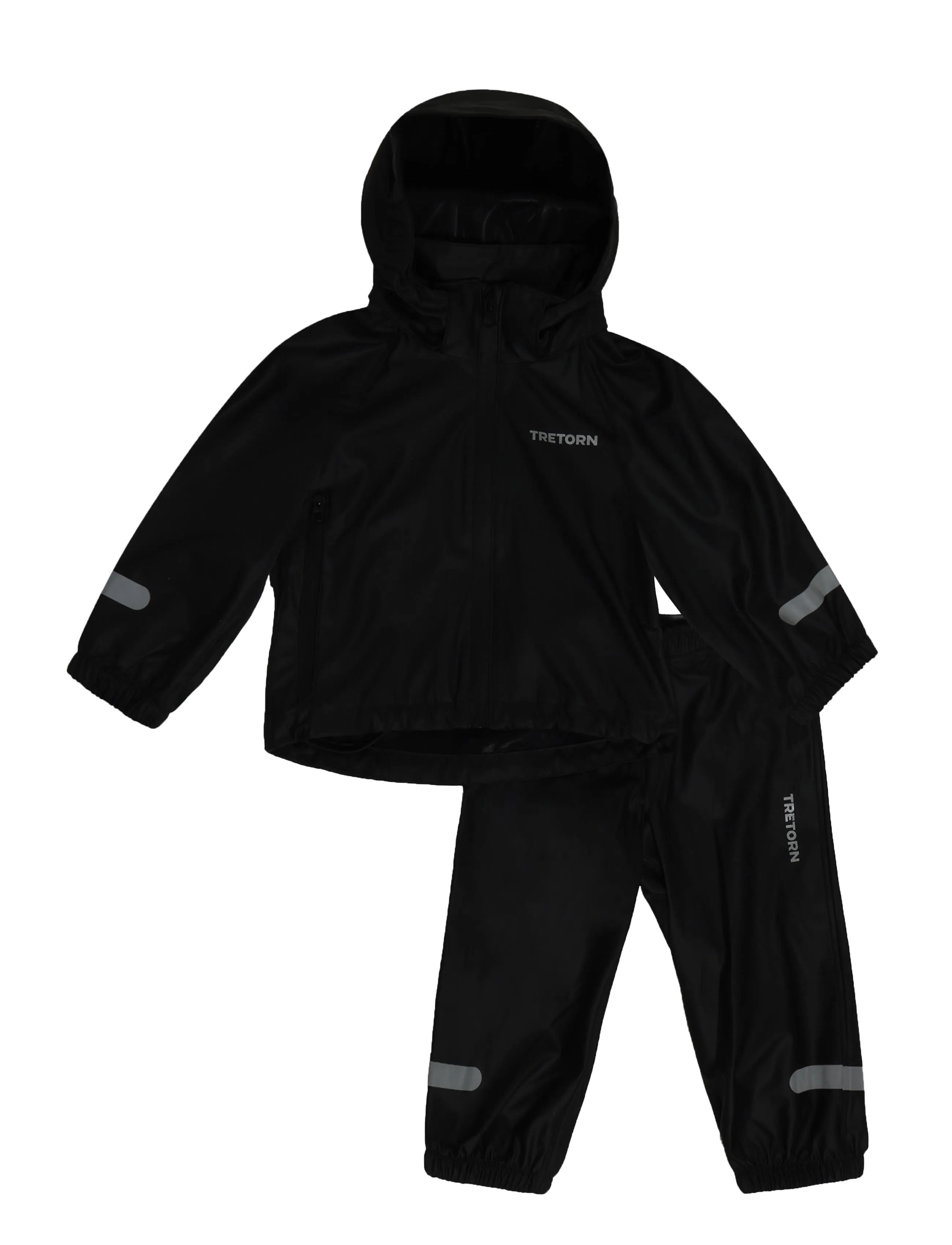 Tretorn KIDS PACKABLE RAINBREAKER SET - Osta suuruse järgi - 059/BLACK / black