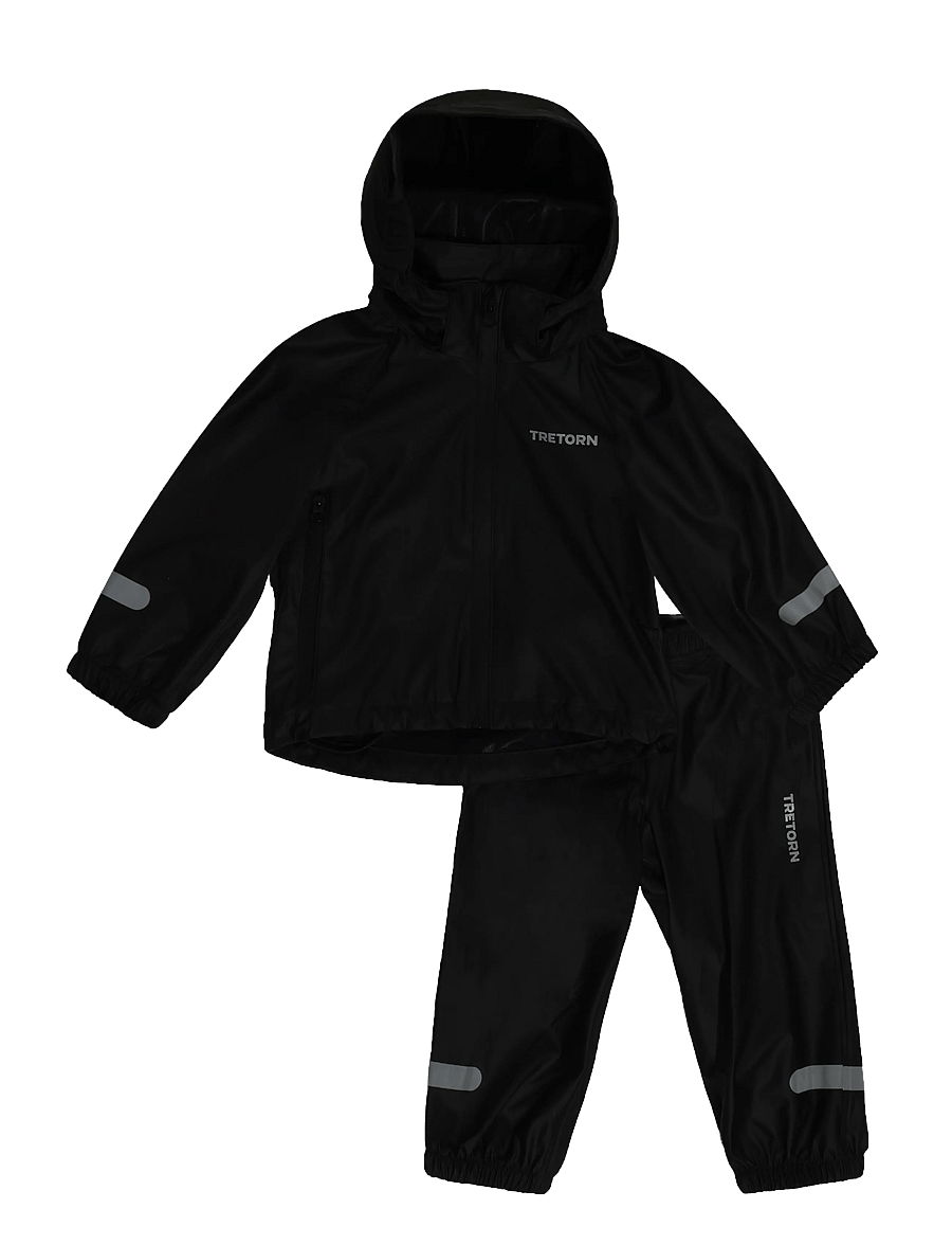 Tretorn - KIDS PACKABLE RAINBREAKER SET - spordidressid - 059/black - 0