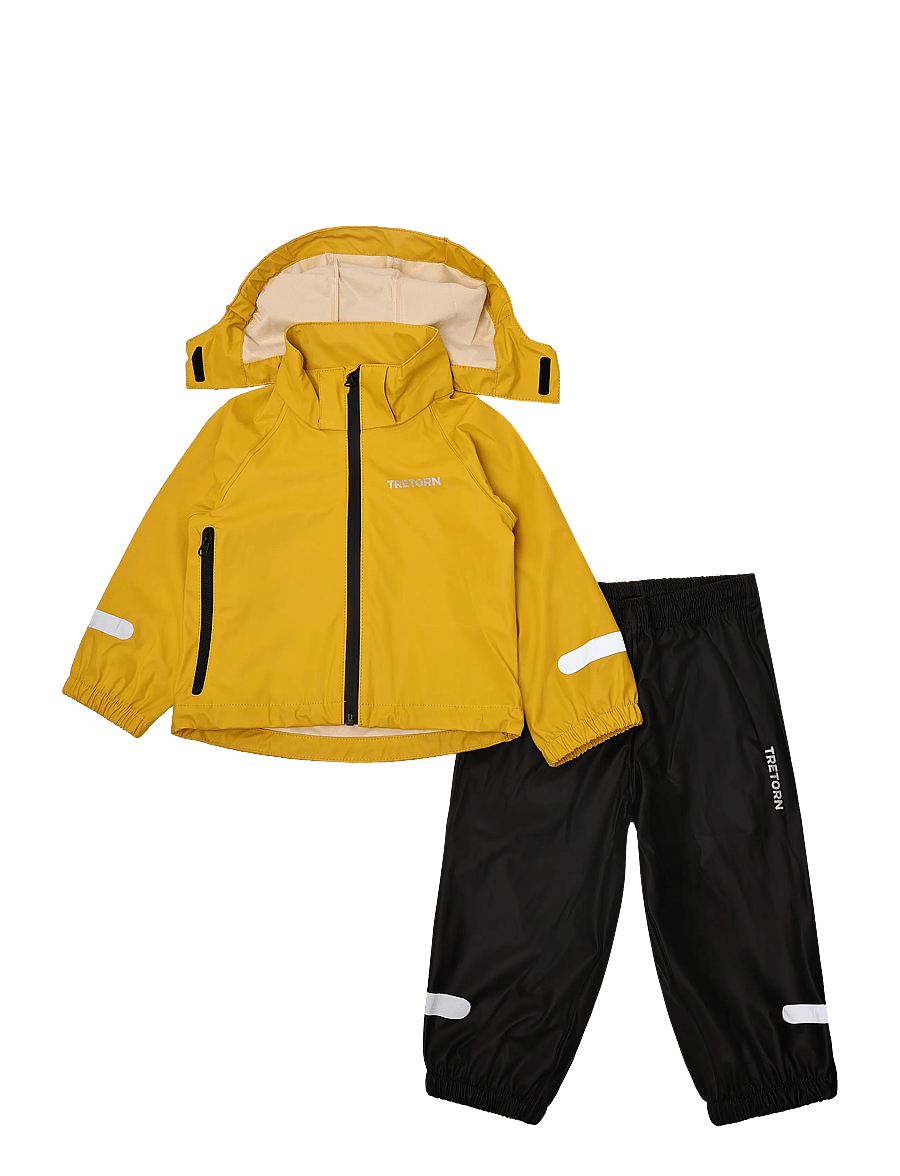 Tretorn - KIDS PACKABLE RAINBREAKER SET - spordidressid - 204/spectra yellow - 0