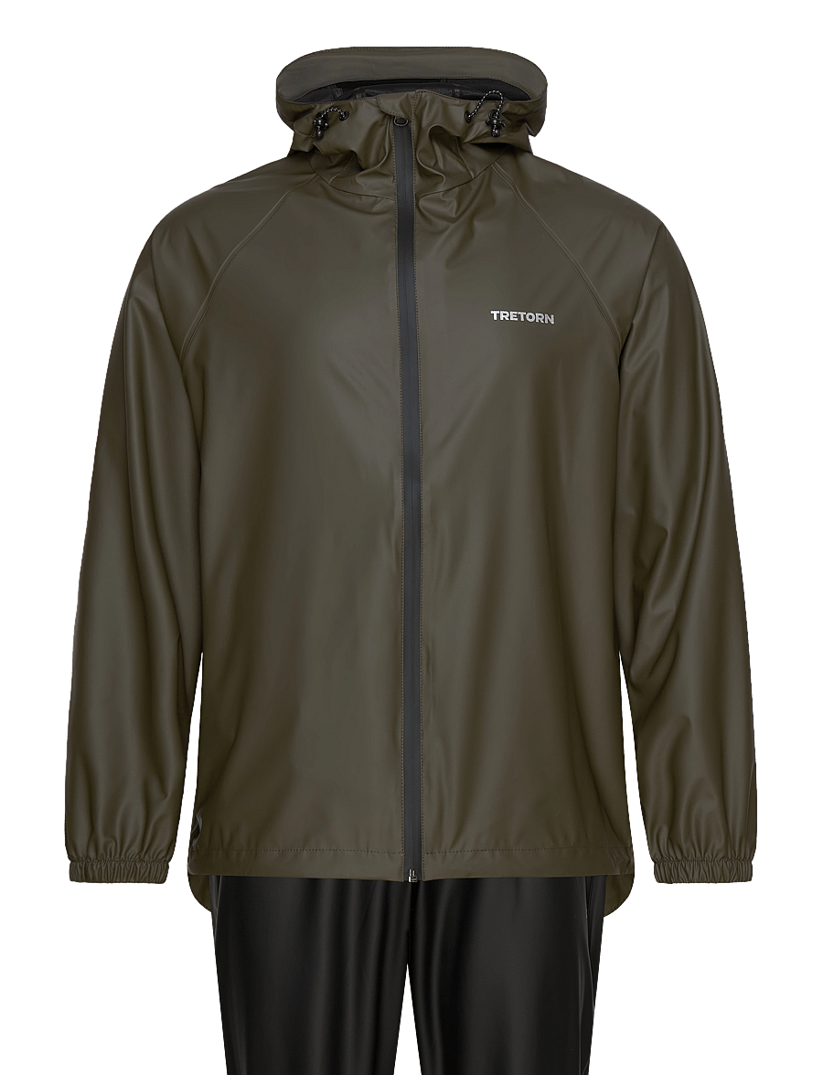 Tretorn - PACKABLE RAINBREAKER SET - wasserdichte hosen - 502/forest green - 0