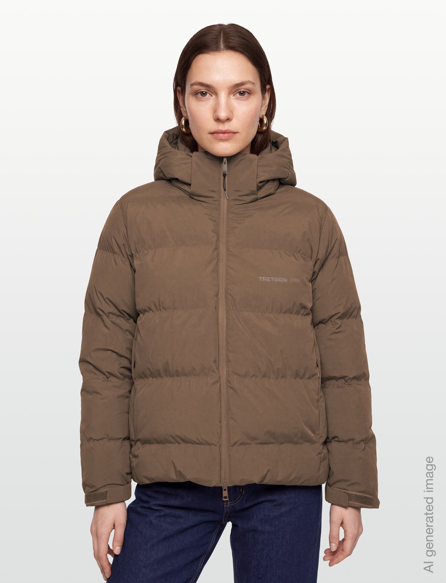 Tretorn - ARCTIC PUFFER JACKET W - winterjacken - 636/chocolate chip - 3