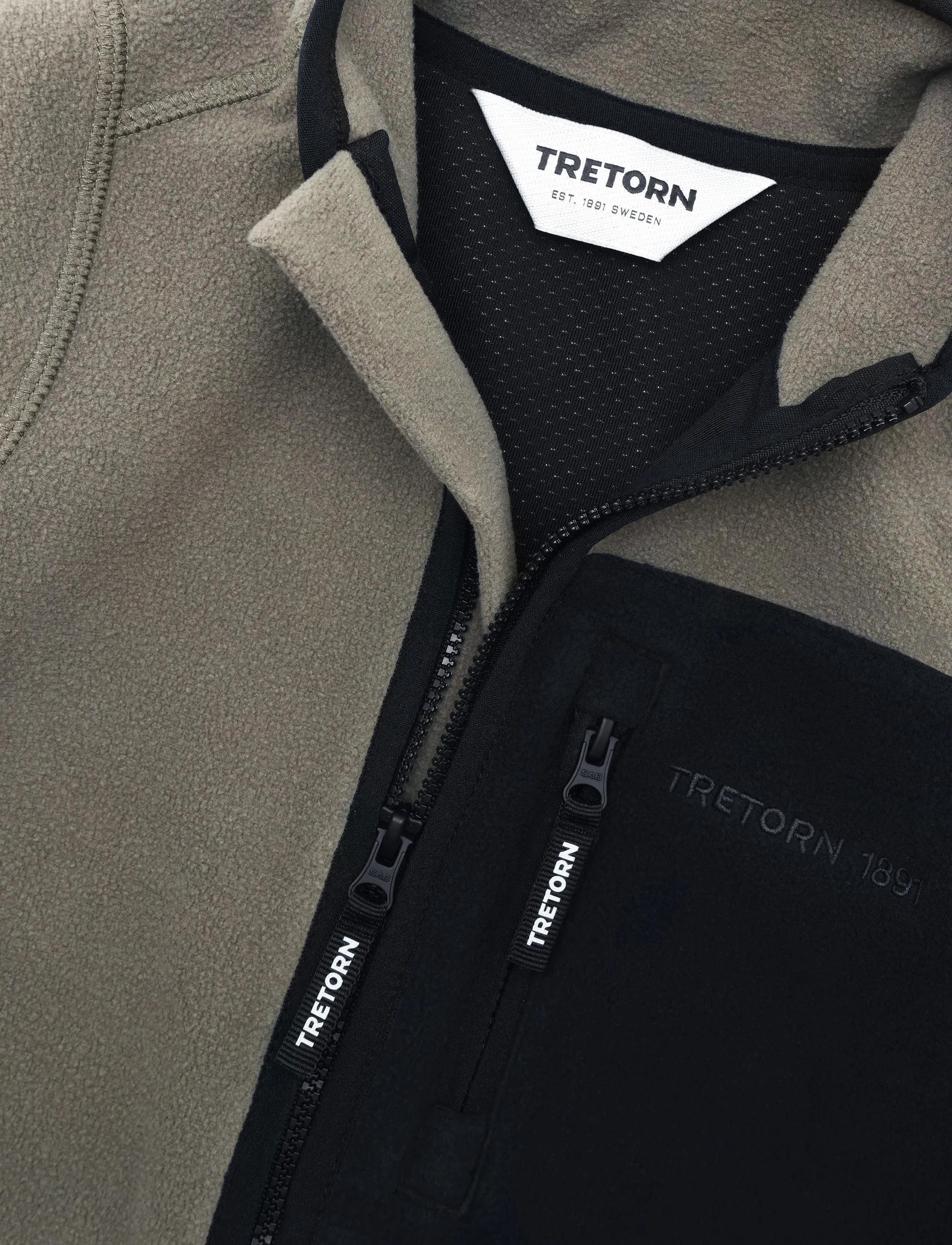 Tretorn - SCOUT WIND FLEECE JACKET - insulated jackets - 533/smokey olive - 2