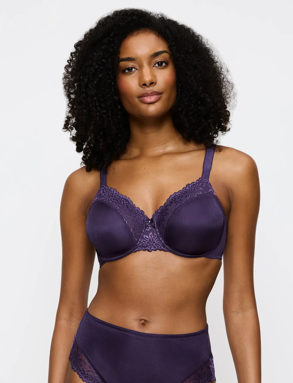 Triumph - Ladyform Soft W X - biustonosze full cup - royal purple - 0