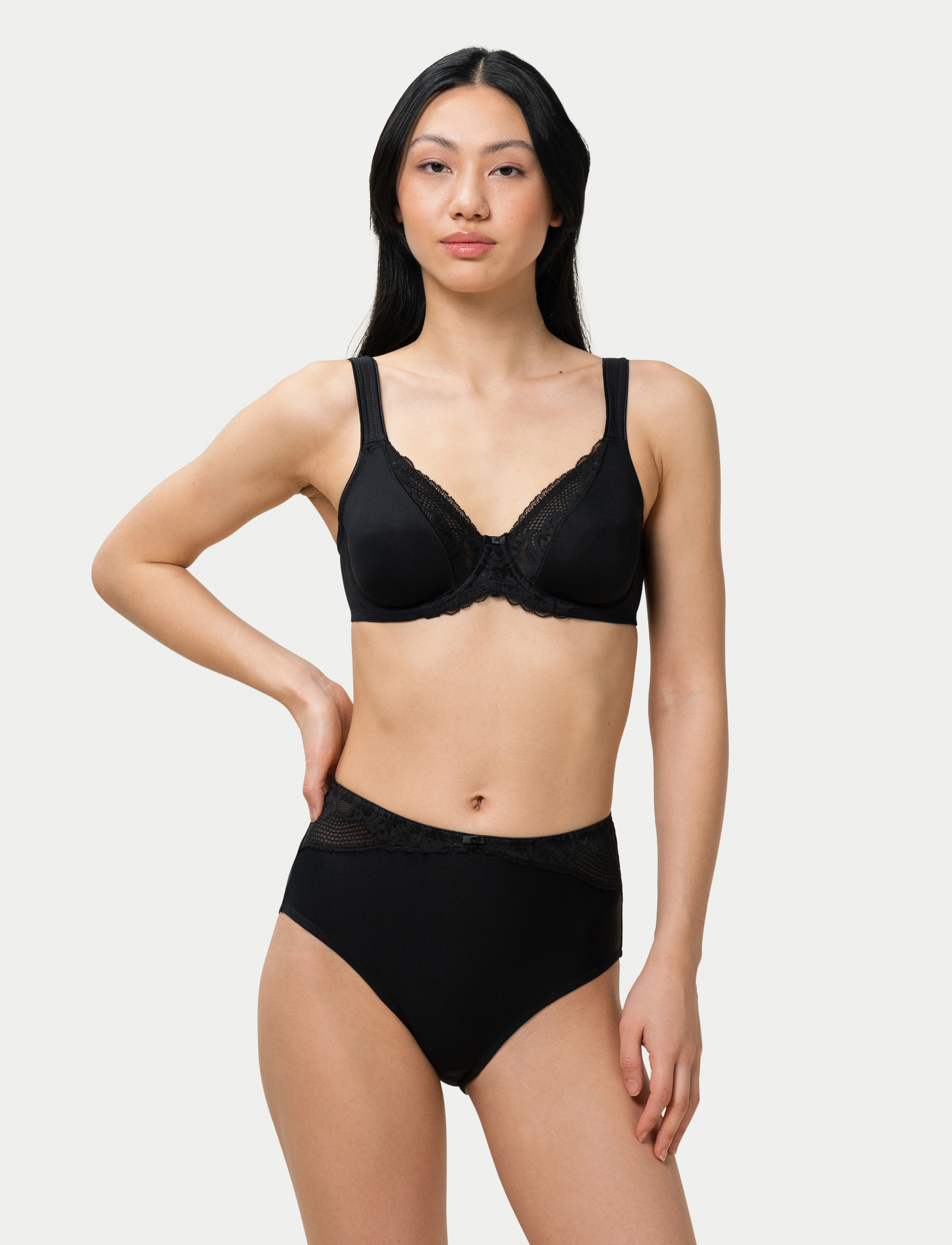 Triumph - Modern Lace+Cotton Maxi - black - 3