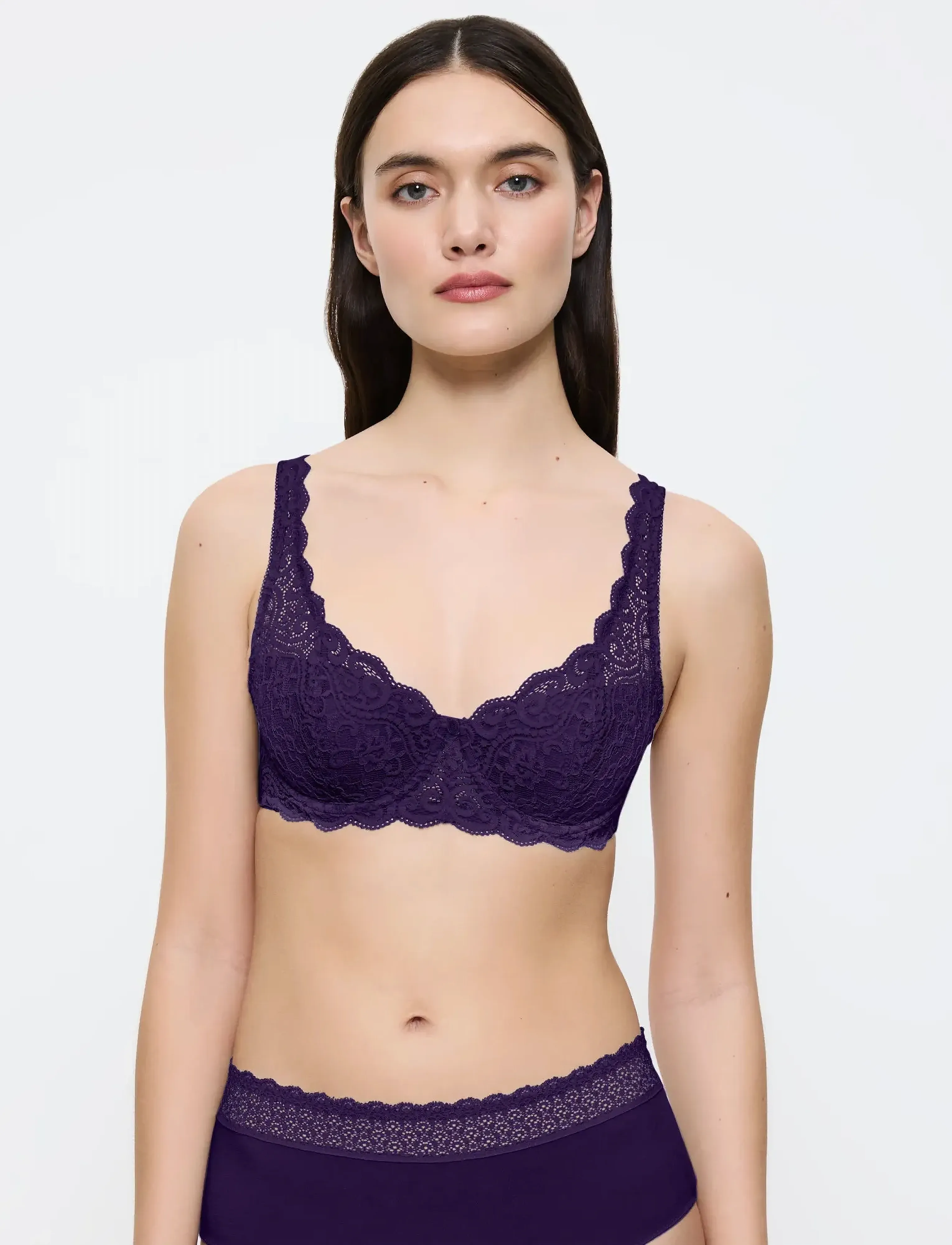 Triumph Amourette Whp, Kvinder, Bøjle Blonde BH, Lila, Str: 80 C