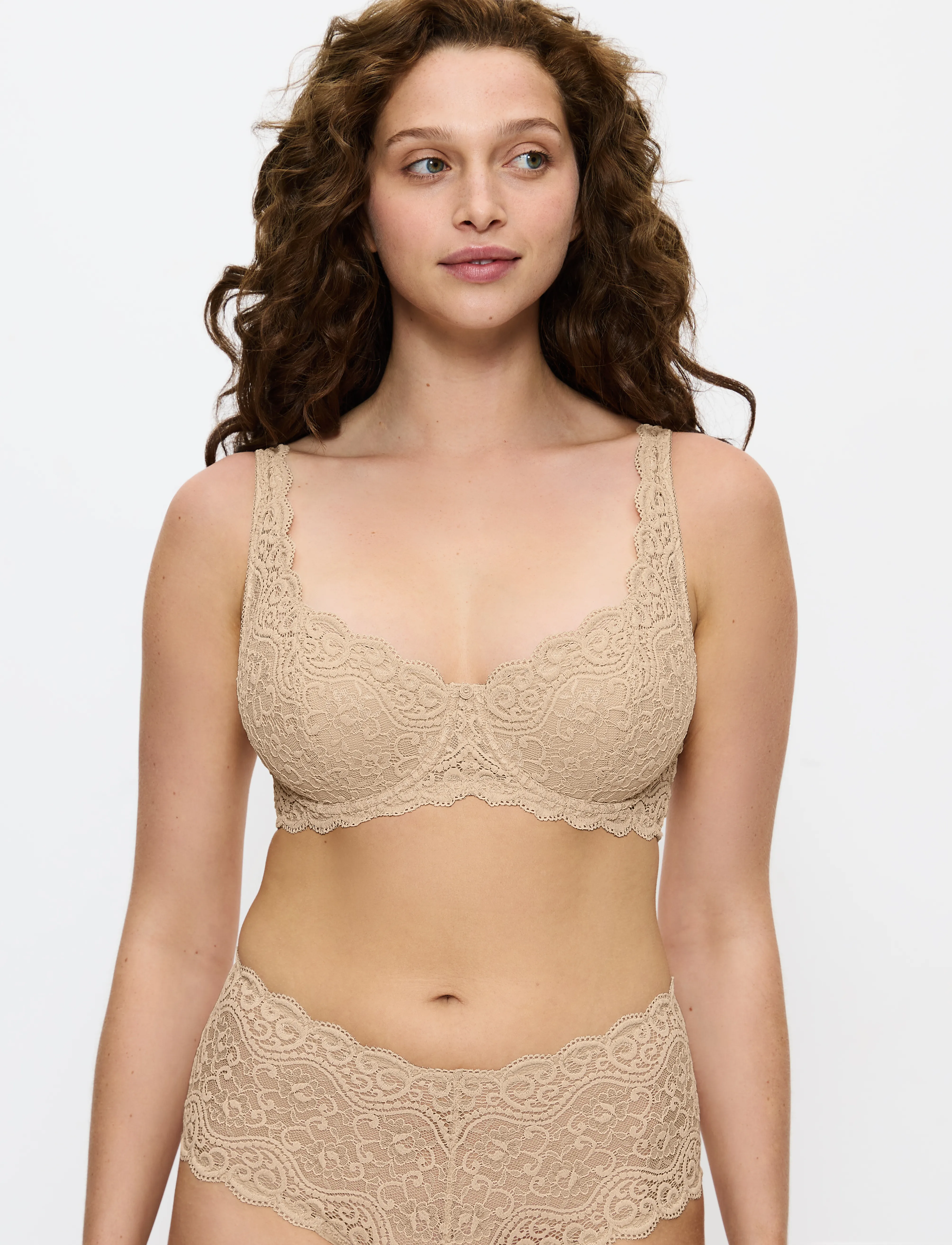 Triumph Amourette Whp, Kvinder, Bøjle Blonde BH, Beige, Str: 70 E