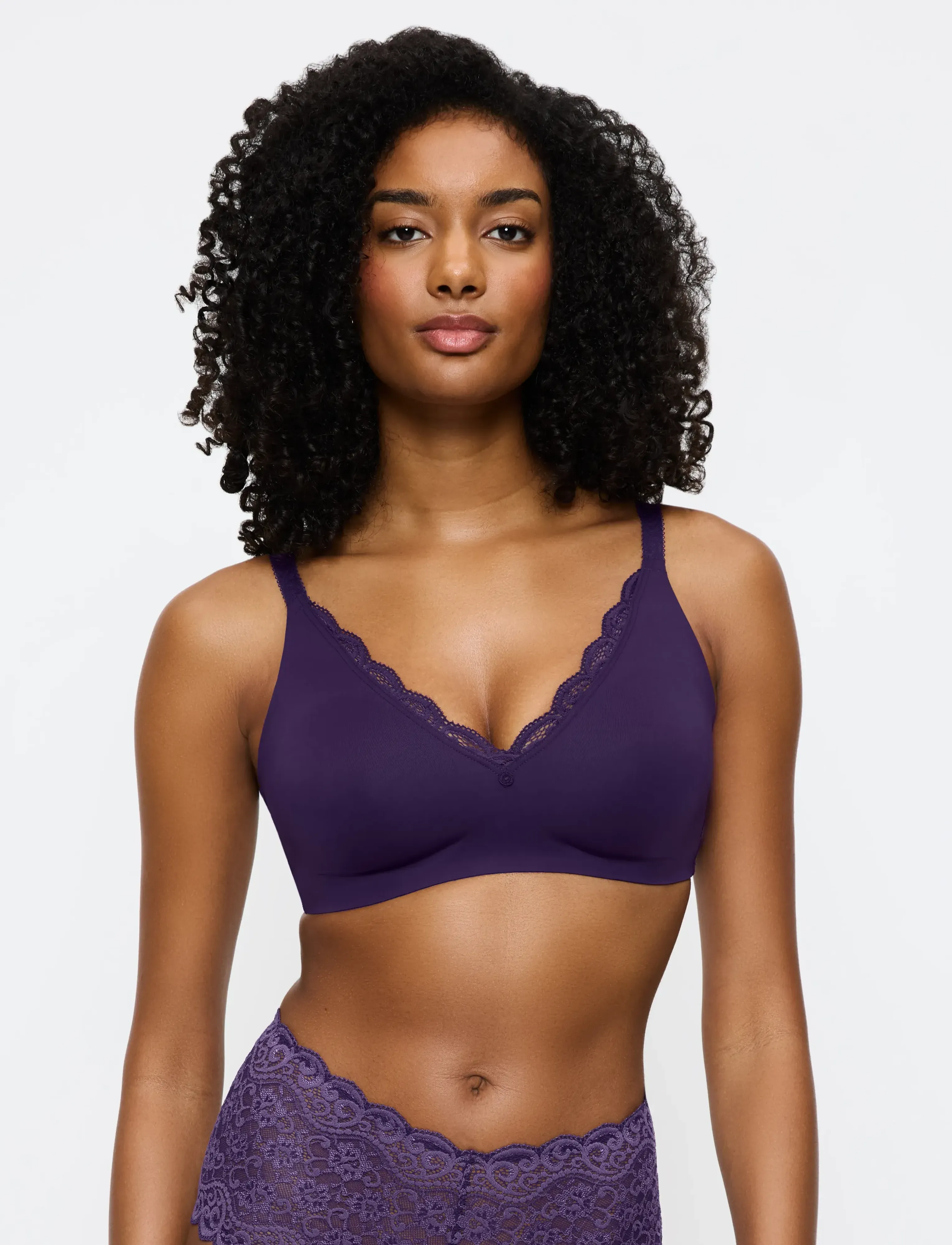 Triumph - Amourette N01 - bh'er uden bøjle - royal purple - 0