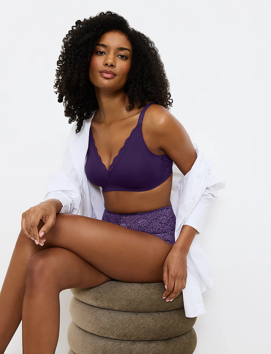 Triumph - Amourette N01 - bh'er uden bøjle - royal purple - 4