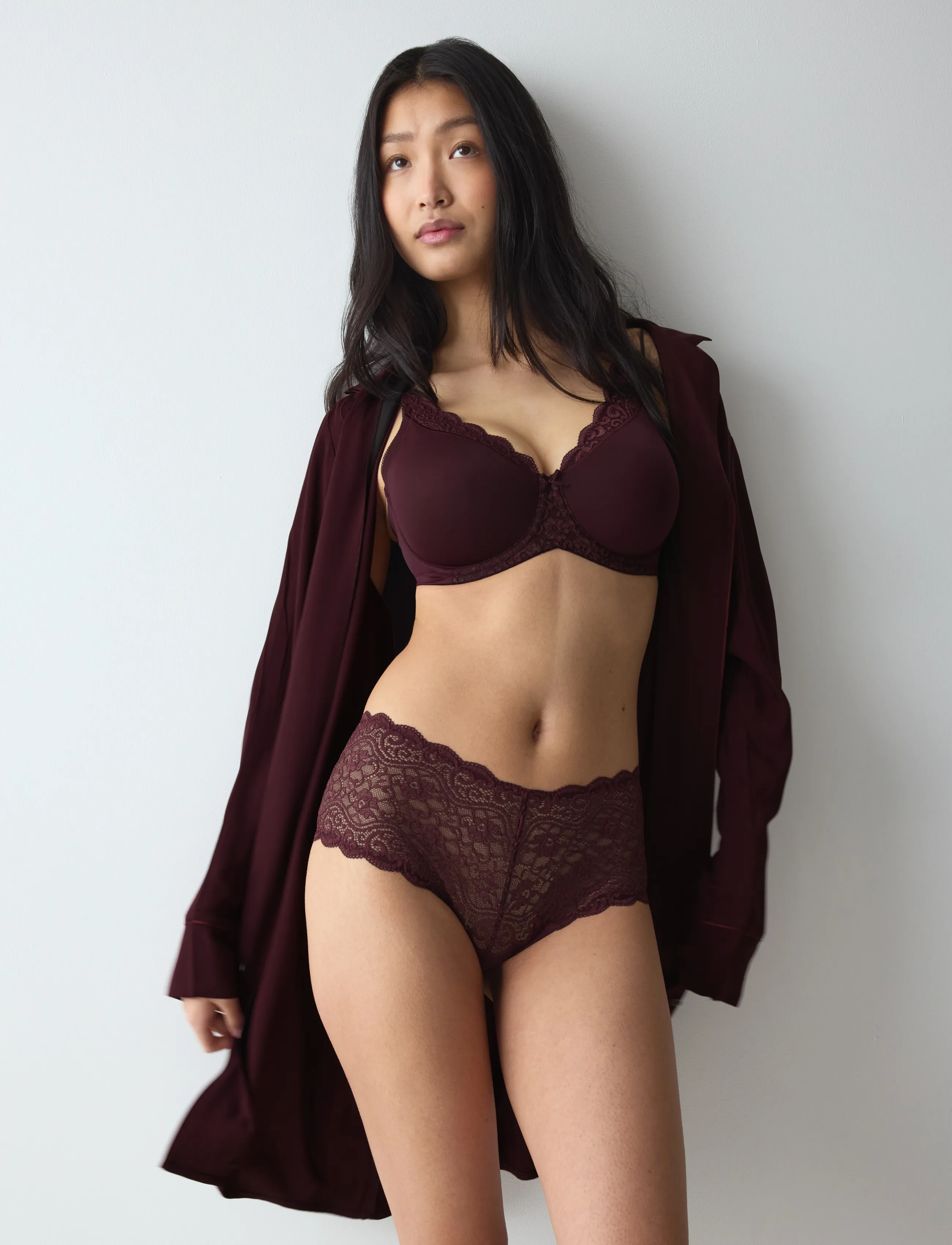 Triumph - Amourette Maxi - midi & maxi briefs - claret - 3