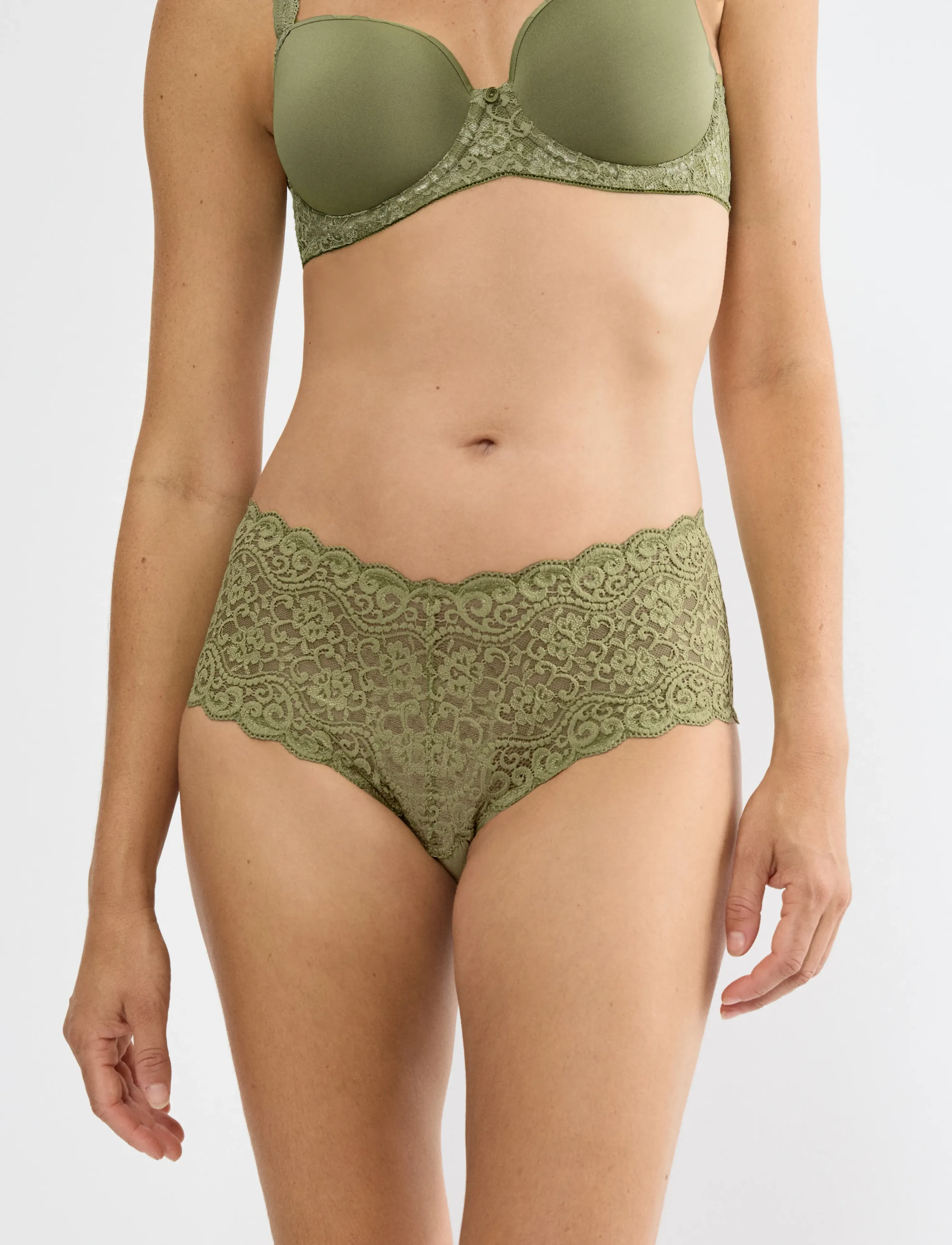 Triumph Amourette Maxi - Underkläder - OLIVE GOLD / green