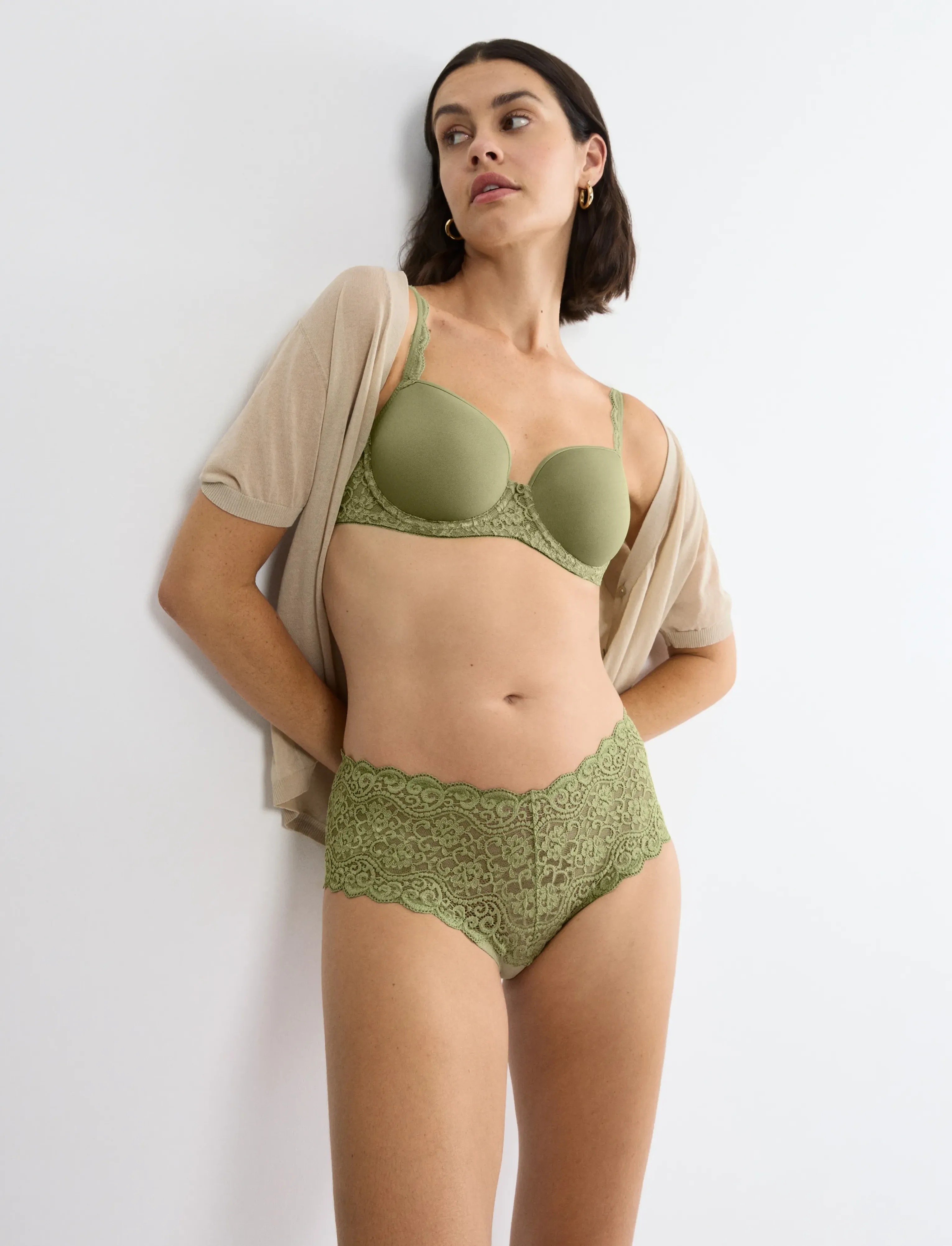 Triumph - Amourette Maxi - midi & maxi slips - olive gold - 4