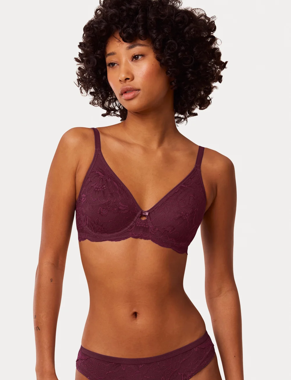 Triumph - Amourette Charm T W02 - push up bhs - deep burgundy - 0